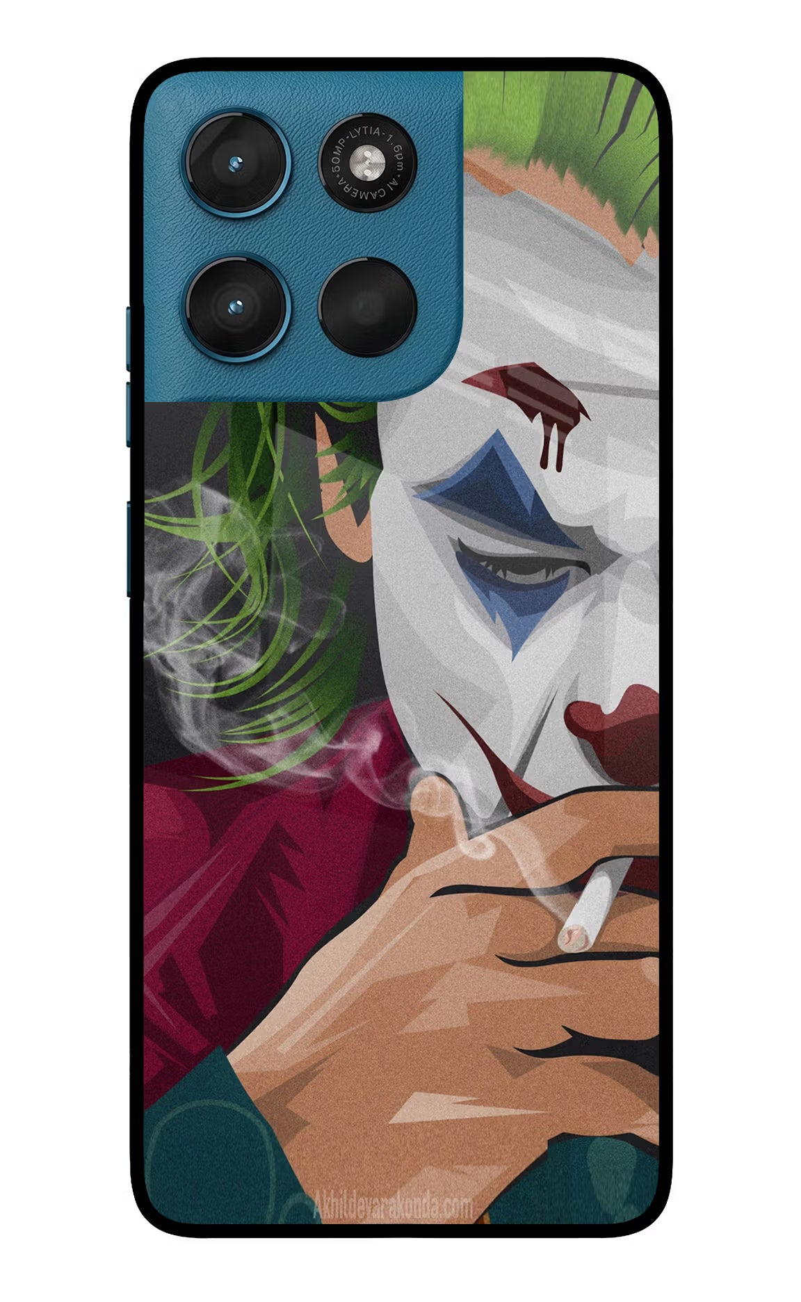 Joker Smoking Moto G57 Power 5G Glass Case - Joker Smoking Moto G57 Power 5G Glass Case Joker Smoking Moto G57 Power 5G Glass Case