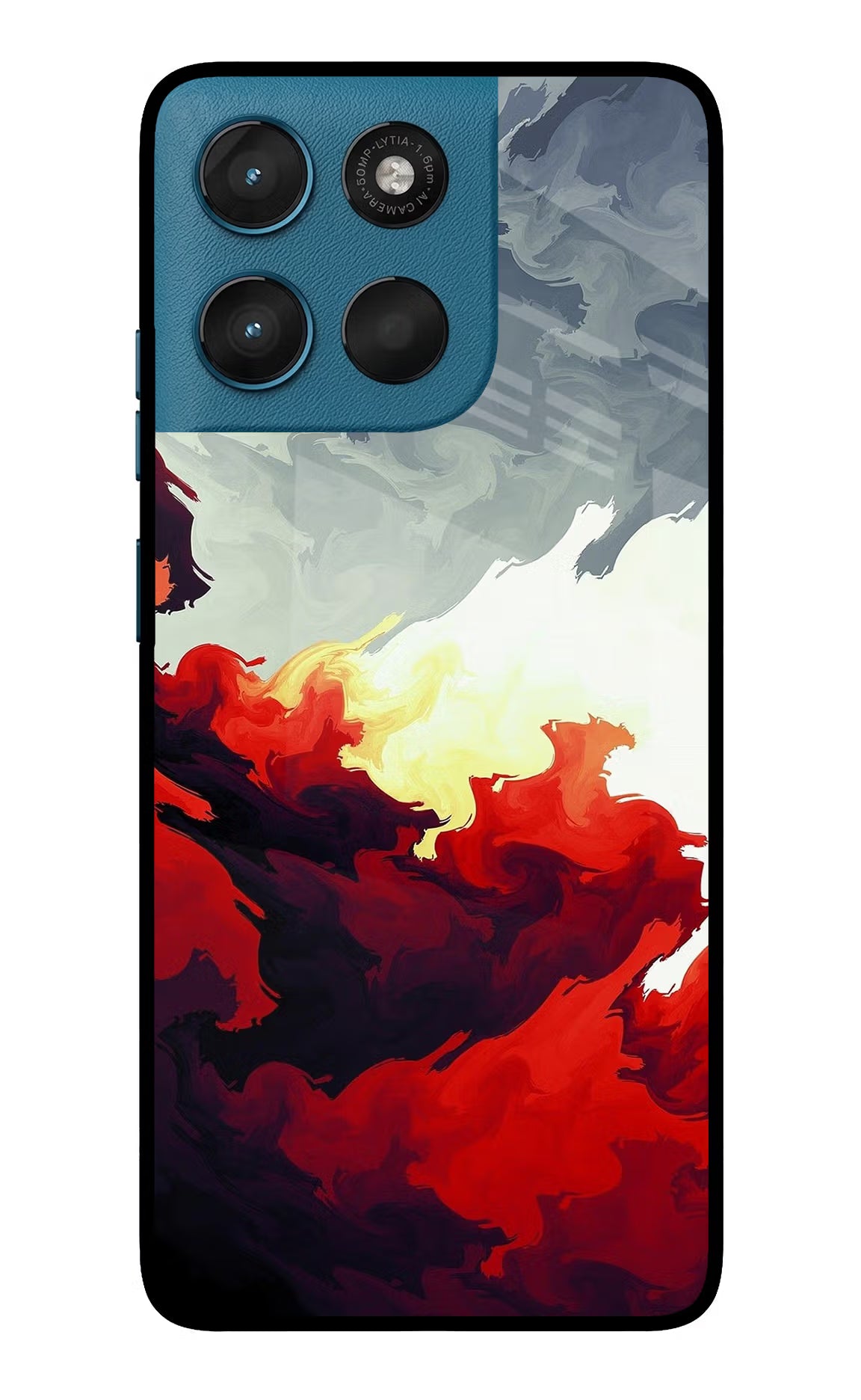 Fire Cloud Moto G57 Power 5G Glass Case - Fire Cloud Moto G57 Power 5G Glass Case Fire Cloud Moto G57 Power 5G Glass Case