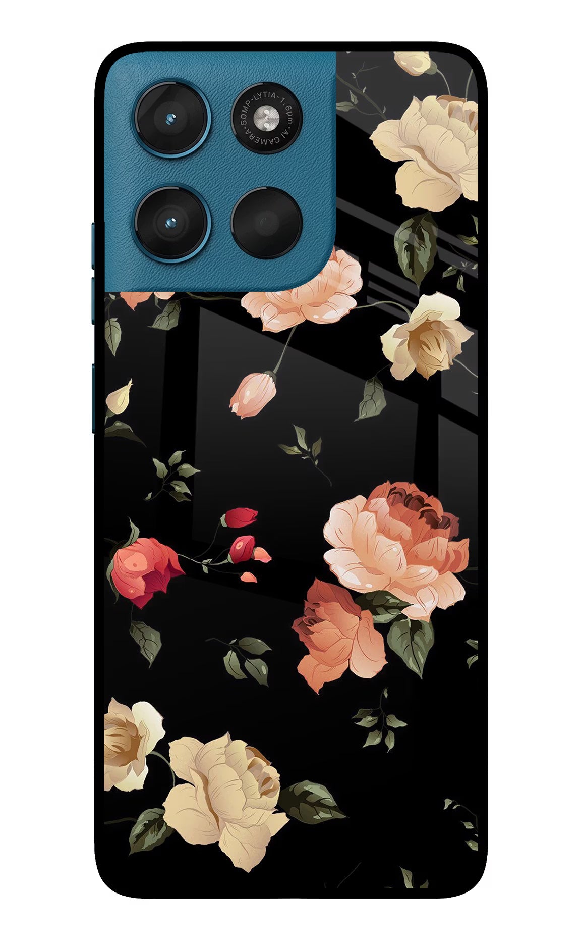 Flowers Moto G57 Power 5G Glass Case - Flowers Moto G57 Power 5G Glass Case Flowers Moto G57 Power 5G Glass Case