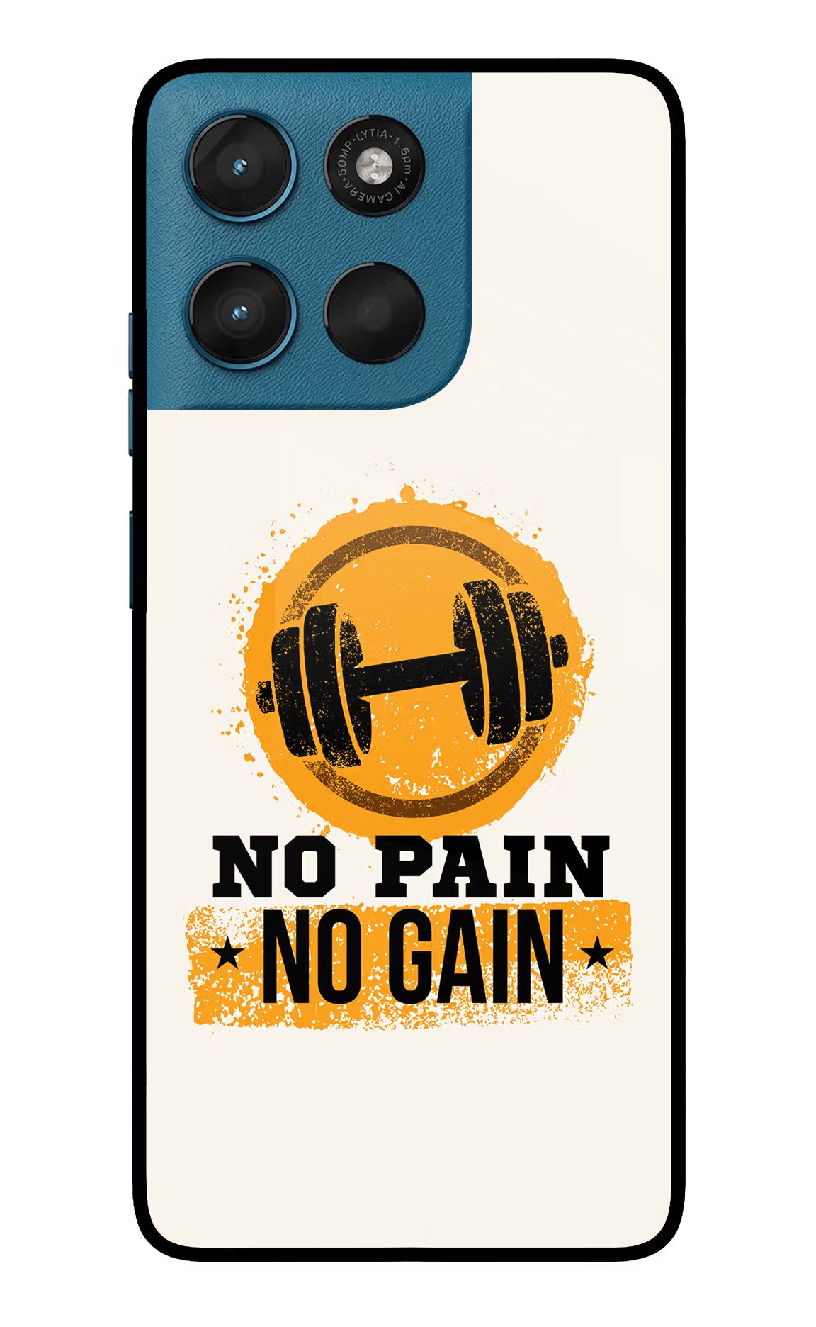 No Pain No Gain Moto G57 Power 5G Glass Case - No Pain No Gain Moto G57 Power 5G Glass Case No Pain No Gain Moto G57 Power 5G Glass Case