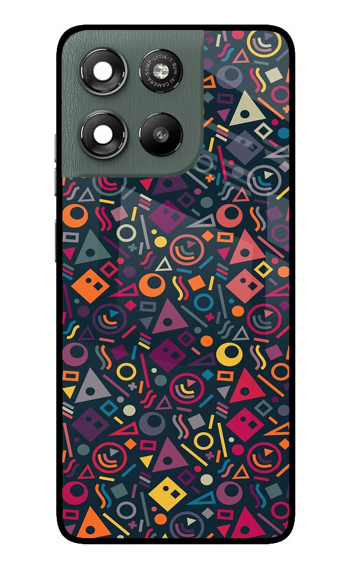 Geometric Abstract Moto G67 Power 5G Glass Case - Geometric Abstract Moto G67 Power 5G Glass Case Geometric Abstract Moto G67 Power 5G Glass Case
