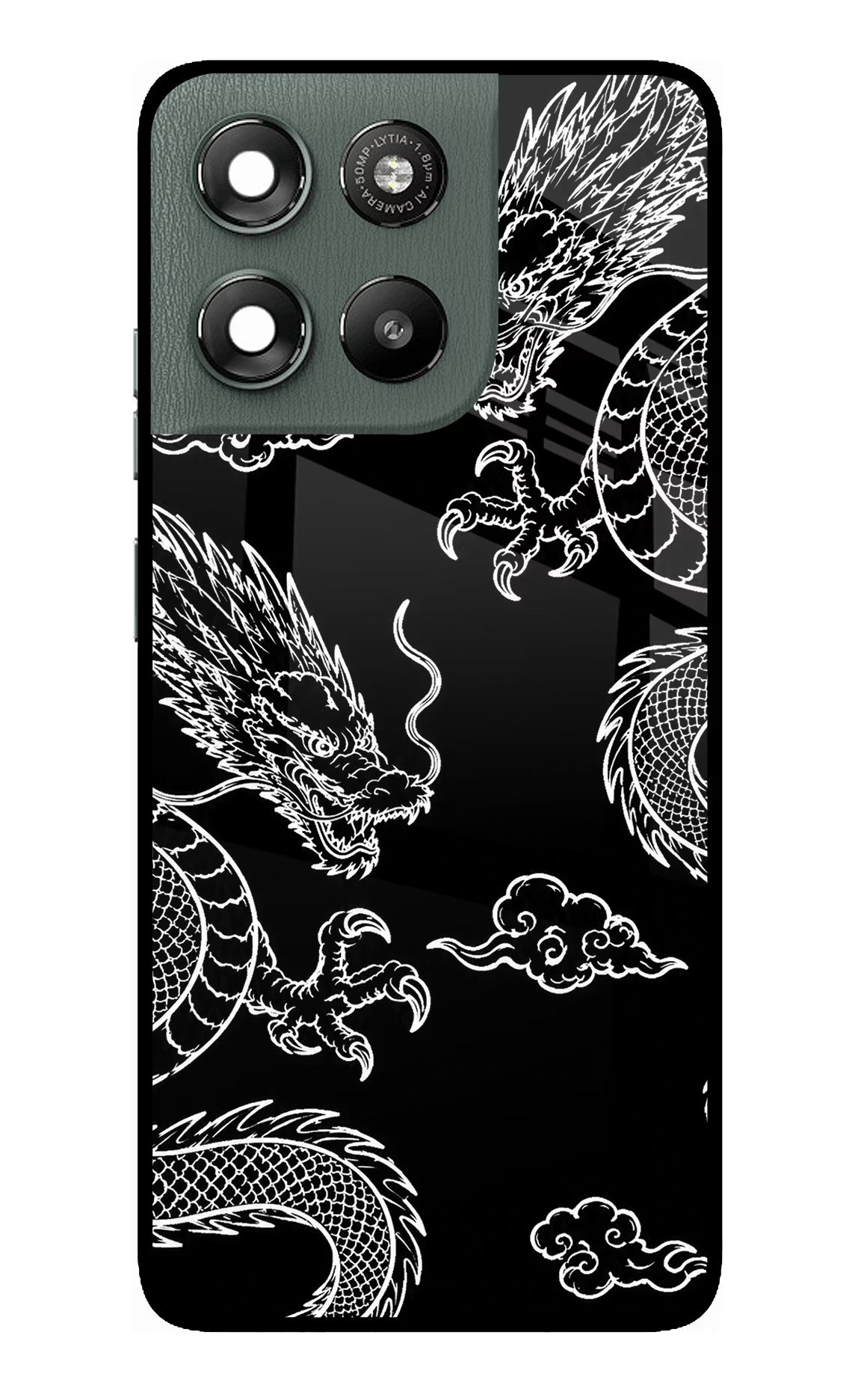 Twin Dragons Moto G67 Power 5G Glass Case - Twin Dragons Moto G67 Power 5G Glass Case Twin Dragons Moto G67 Power 5G Glass Case
