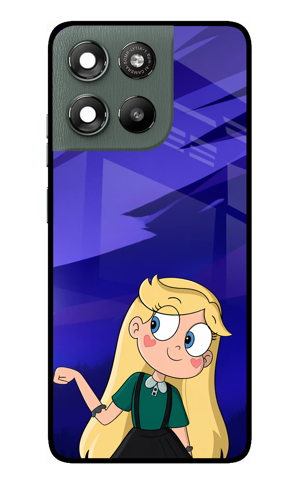 Star Glow Moto G67 Power 5G Glass Case - Star Glow Moto G67 Power 5G Glass Case Star Glow Moto G67 Power 5G Glass Case