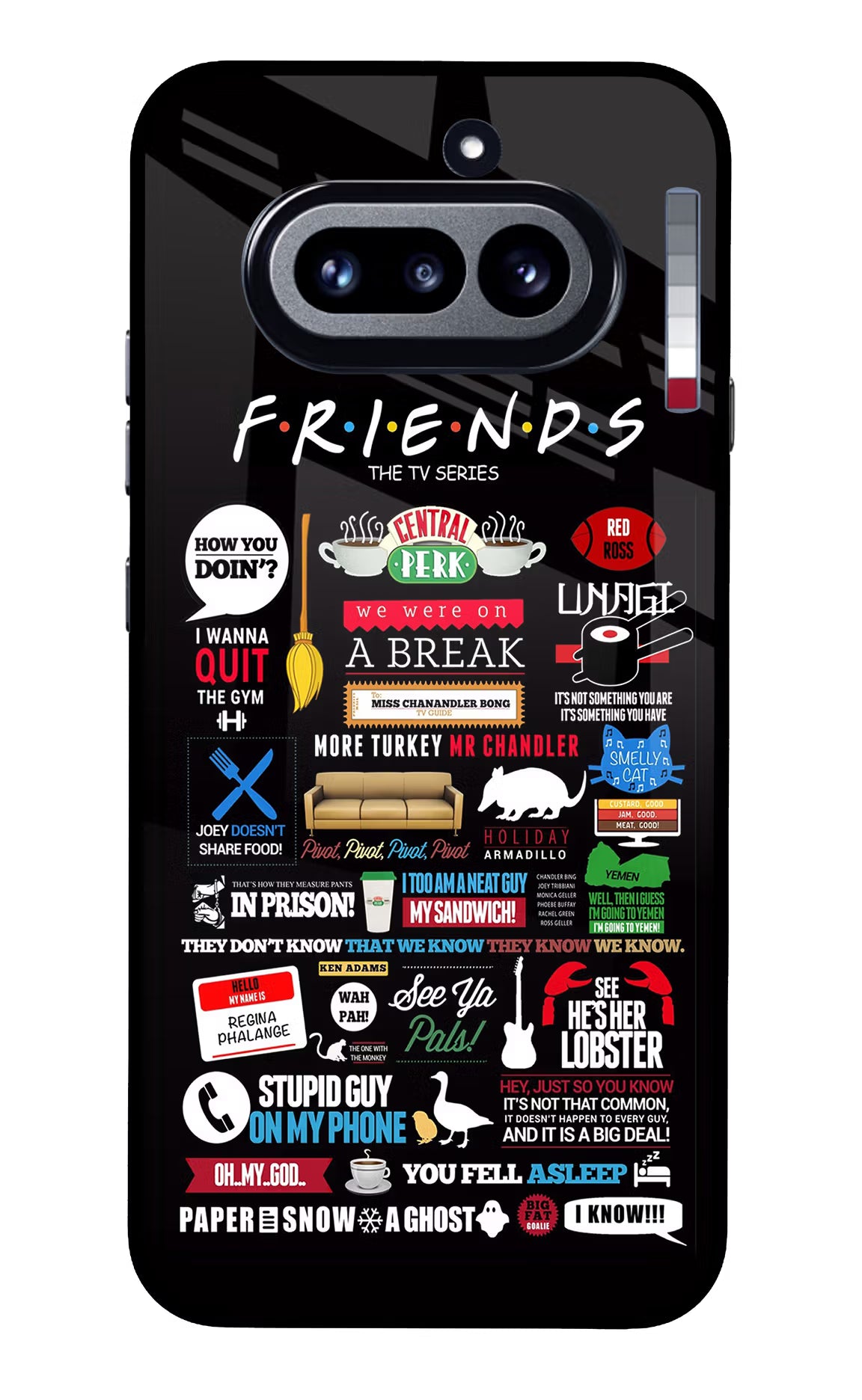 FRIENDS Nothing Phone 4a Glass Case - FRIENDS Nothing Phone 4a Glass Case FRIENDS Nothing Phone 4a Glass Case