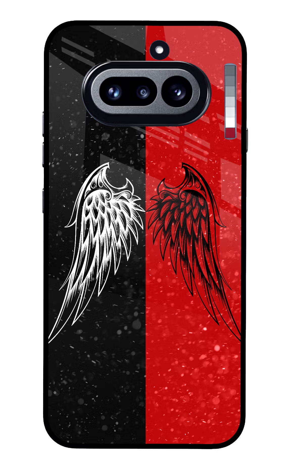 Wings Nothing Phone 4a Glass Case - Wings Nothing Phone 4a Glass Case Wings Nothing Phone 4a Glass Case