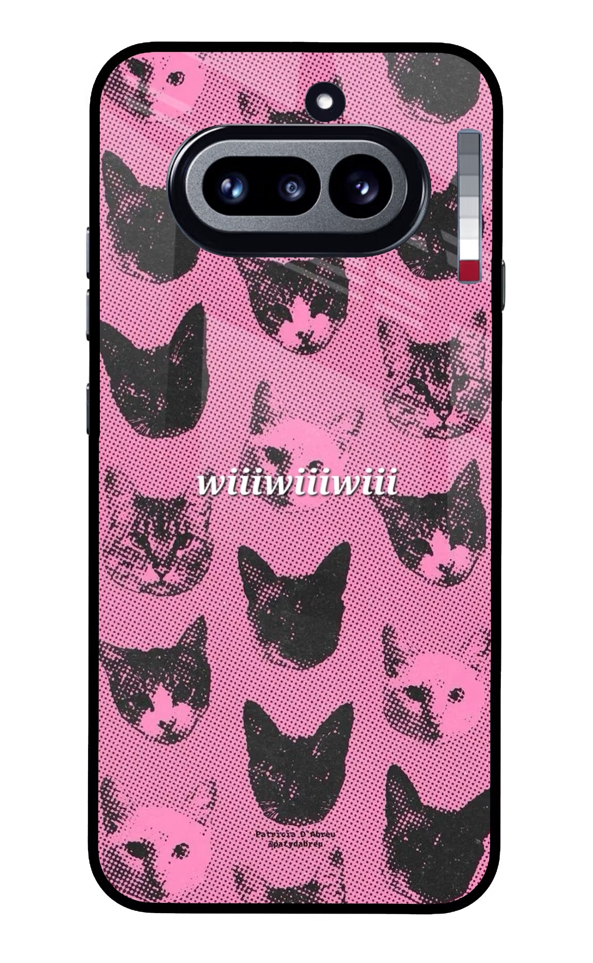Pink Cats Nothing Phone 4a Glass Case - Pink Cats Nothing Phone 4a Glass Case Pink Cats Nothing Phone 4a Glass Case