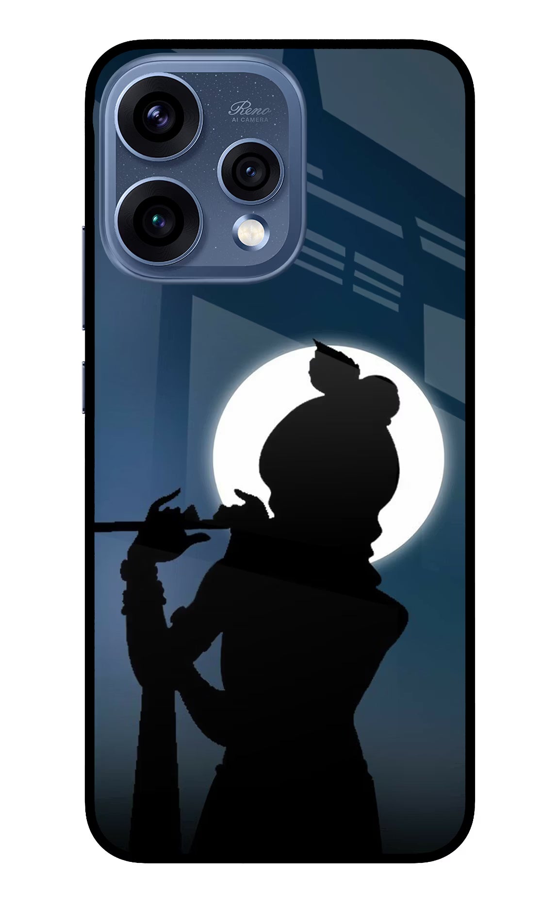 Shri Krishna Silhouette Oppo Reno15 5G Glass Case - Shri Krishna Silhouette Oppo Reno15 5G Glass Case Shri Krishna Silhouette Oppo Reno15 5G Glass Case