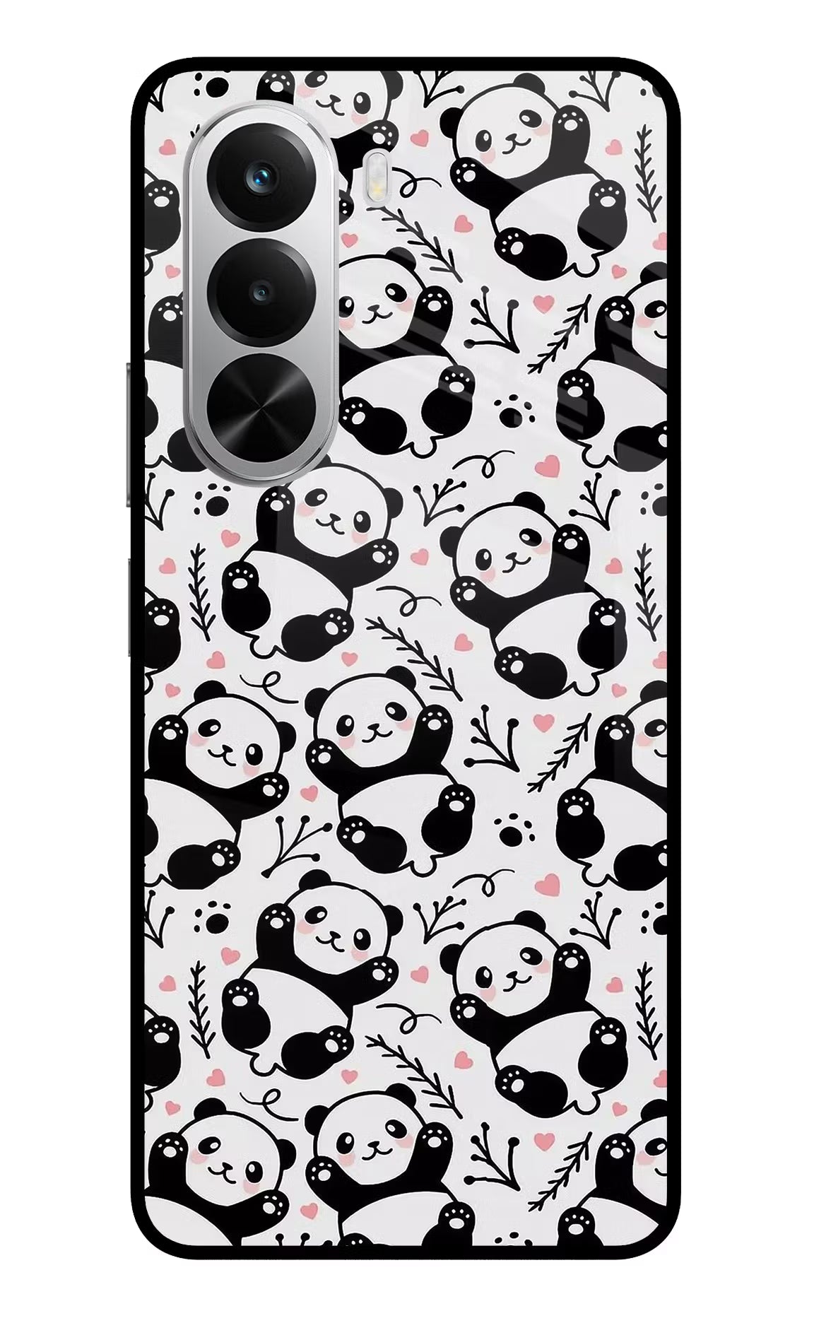 Cute Panda Realme P4x 5G Glass Case - Cute Panda Realme P4x 5G Glass Case Cute Panda Realme P4x 5G Glass Case