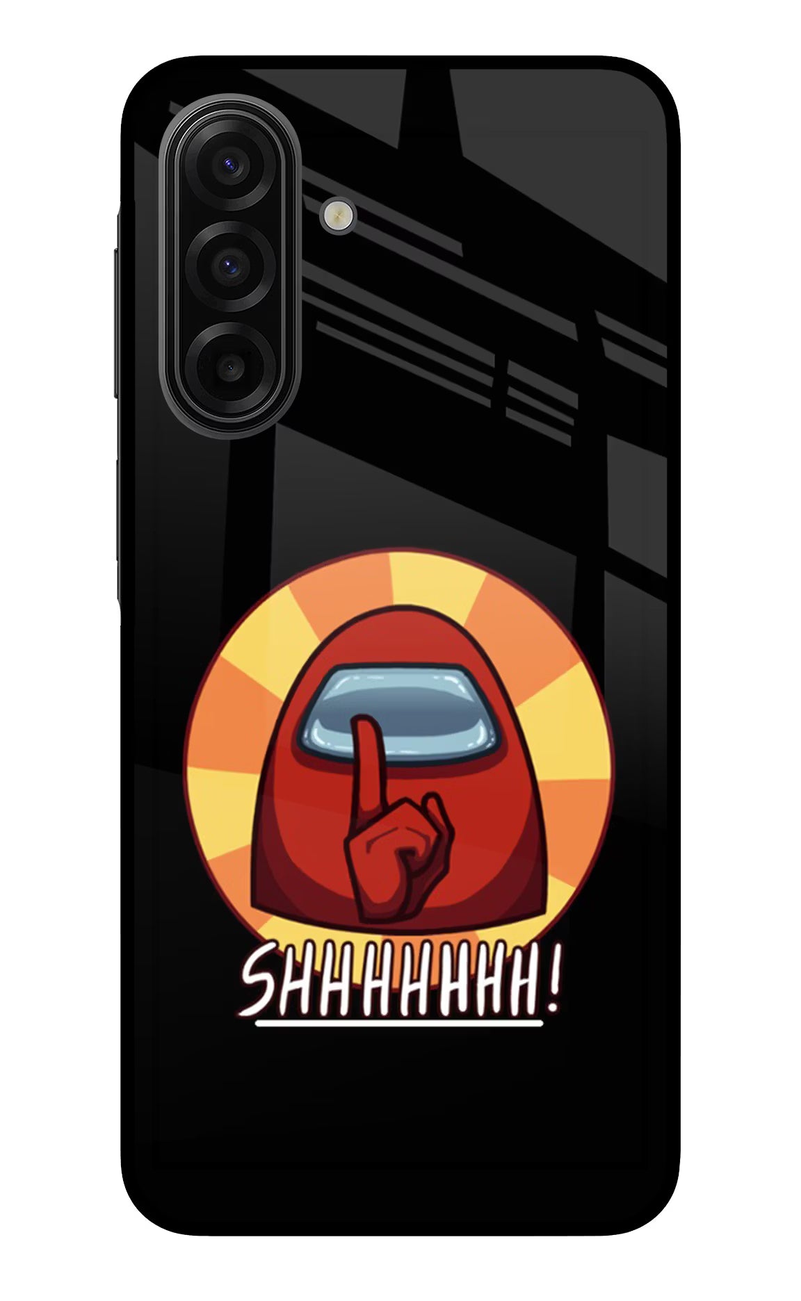 Among Us Shhh! Samsung F17 5G Glass Case - Among Us Shhh! Samsung F17 5G Glass Case Among Us Shhh! Samsung F17 5G Glass Case