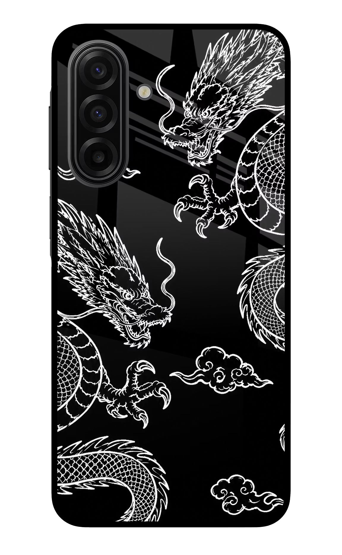 Twin Dragons Samsung F17 5G Glass Case - Twin Dragons Samsung F17 5G Glass Case Twin Dragons Samsung F17 5G Glass Case