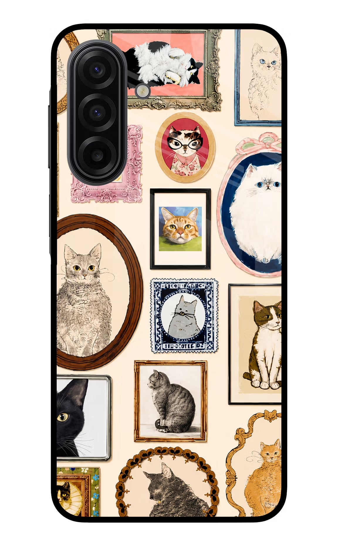 Mirror Cats Samsung F17 5G Glass Case - Mirror Cats Samsung F17 5G Glass Case Mirror Cats Samsung F17 5G Glass Case
