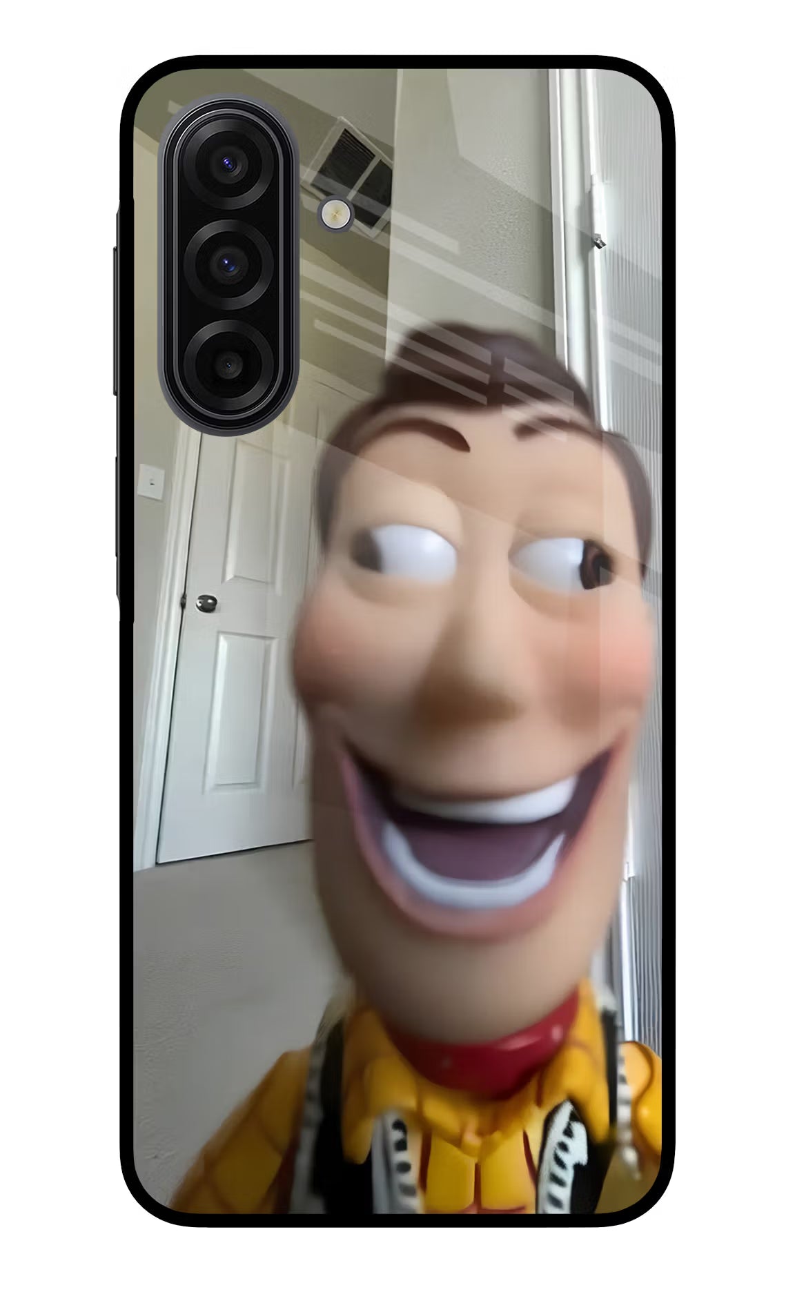 Side Eye Woody Samsung F17 5G Glass Case - Side Eye Woody Samsung F17 5G Glass Case Side Eye Woody Samsung F17 5G Glass Case