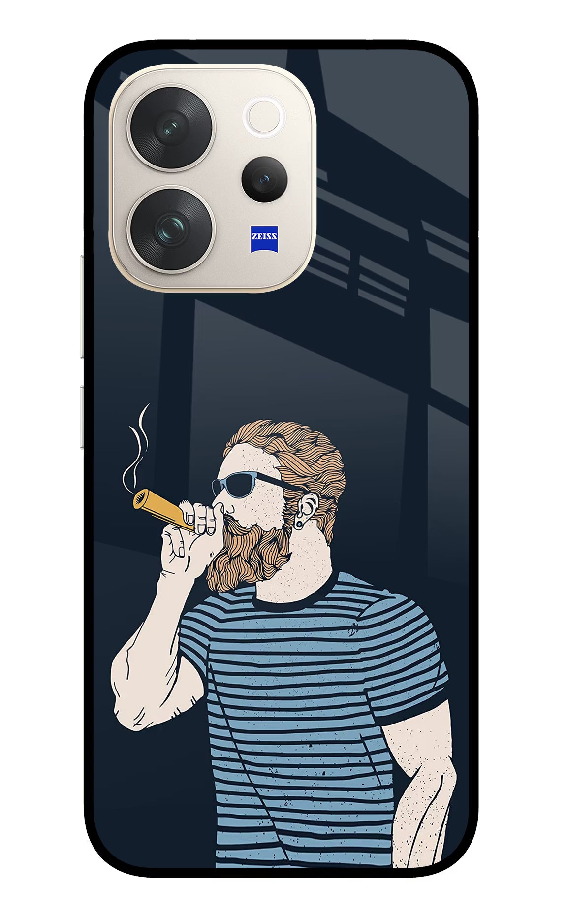 Smoking Vivo V70 5G Glass Case - Smoking Vivo V70 5G Glass Case Smoking Vivo V70 5G Glass Case
