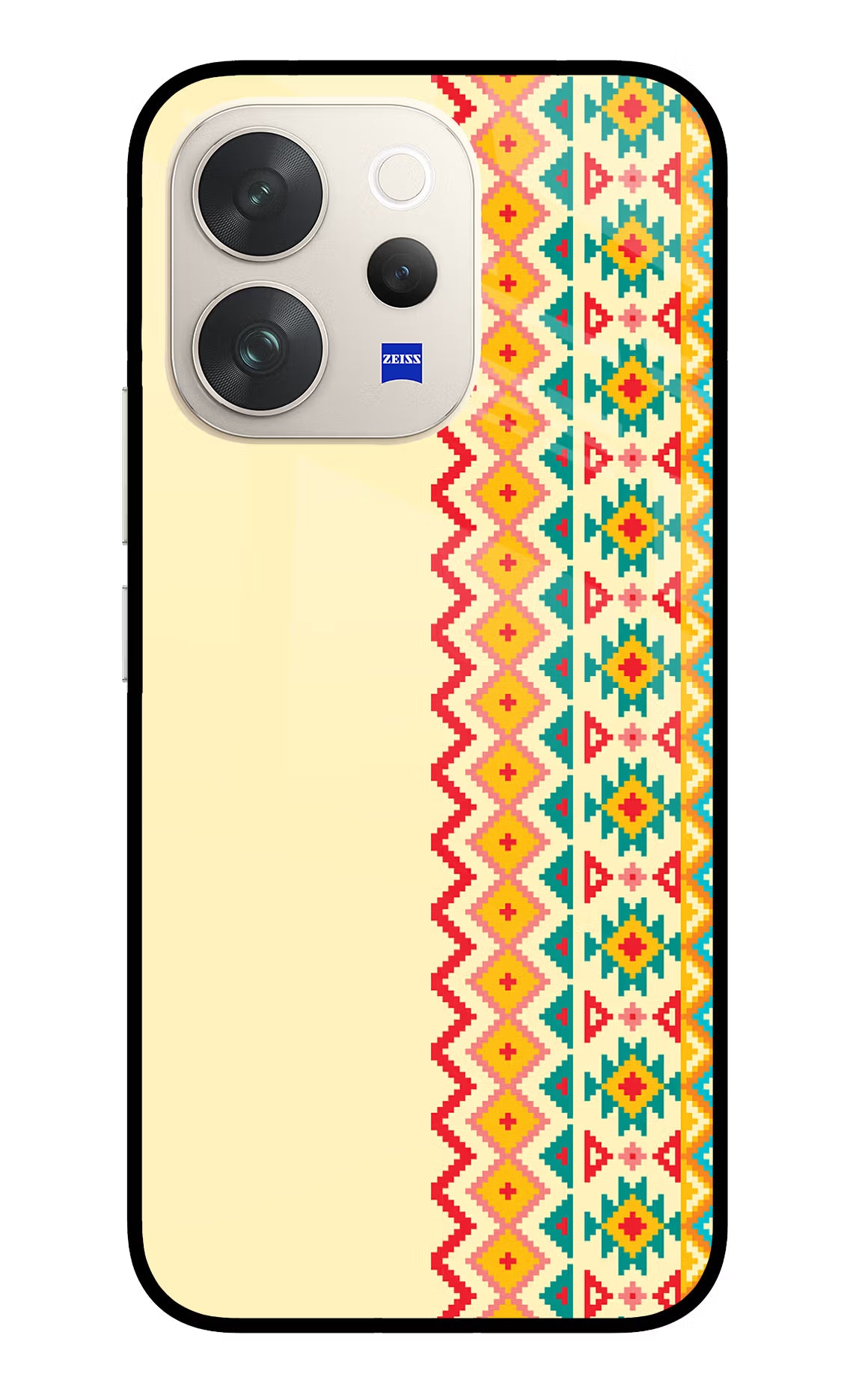 Ethnic Seamless Vivo V70 5G Glass Case - Ethnic Seamless Vivo V70 5G Glass Case Ethnic Seamless Vivo V70 5G Glass Case