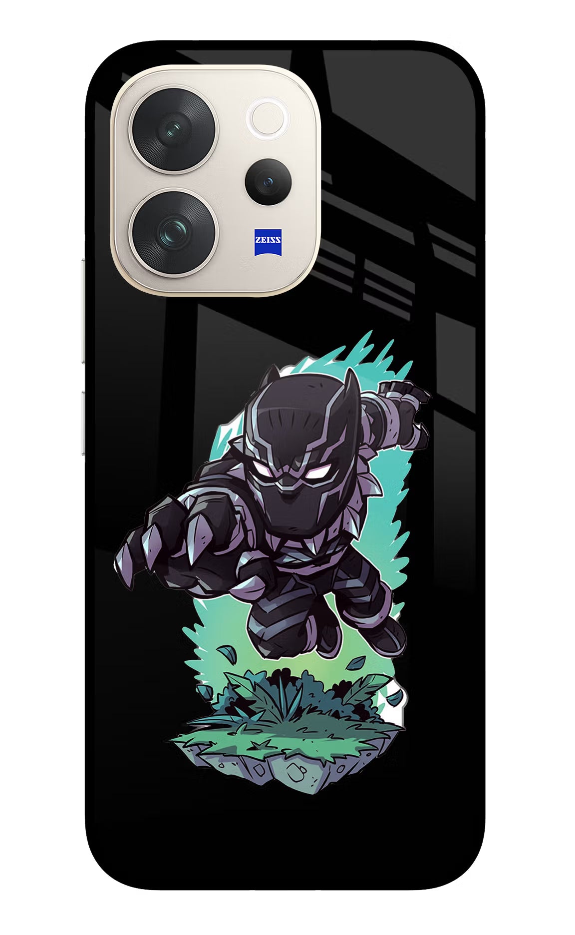 Black Panther Vivo V70 5G Glass Case - Black Panther Vivo V70 5G Glass Case Black Panther Vivo V70 5G Glass Case