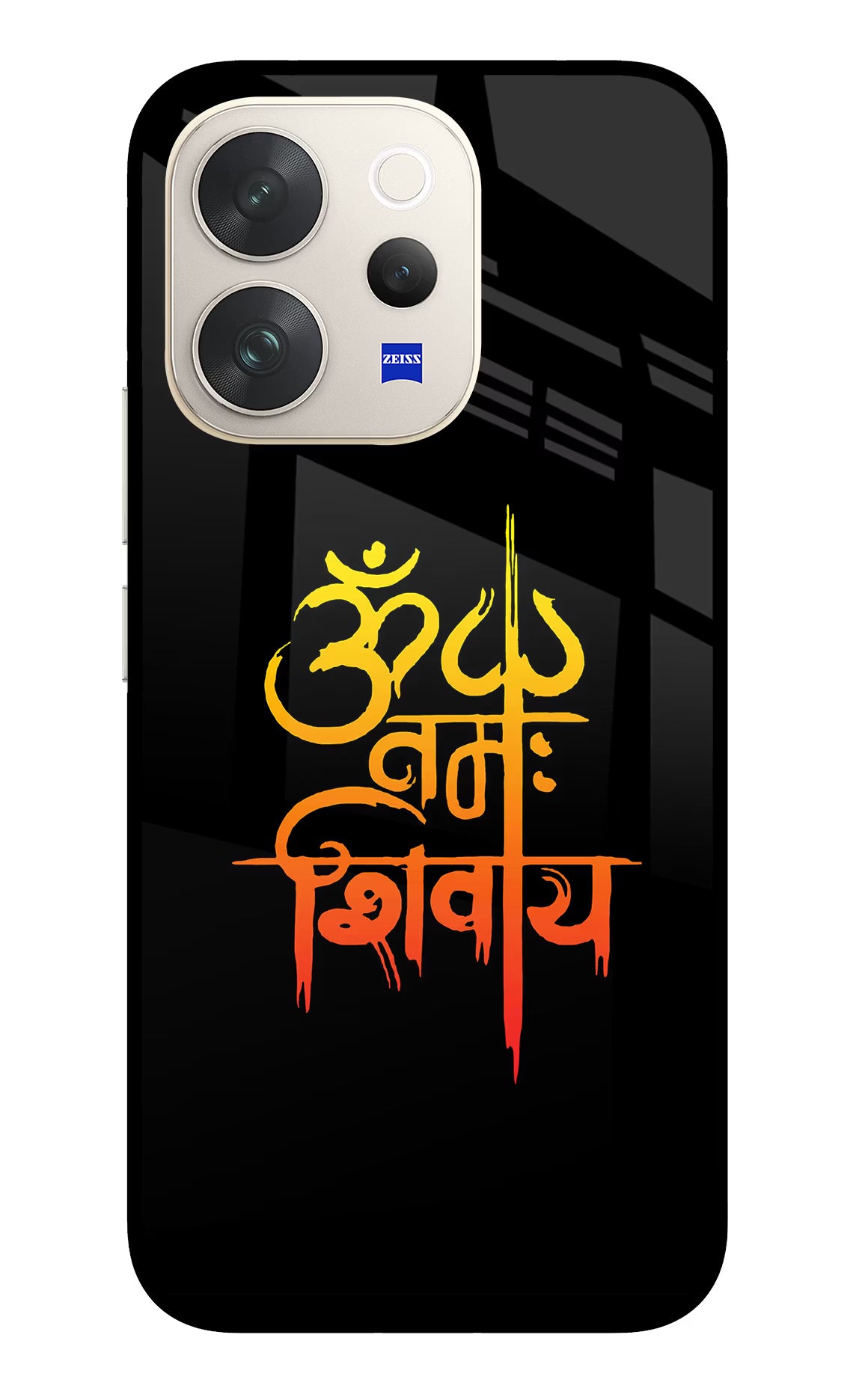 Om Namah Shivay Vivo V70 5G Glass Case - Om Namah Shivay Vivo V70 5G Glass Case Om Namah Shivay Vivo V70 5G Glass Case