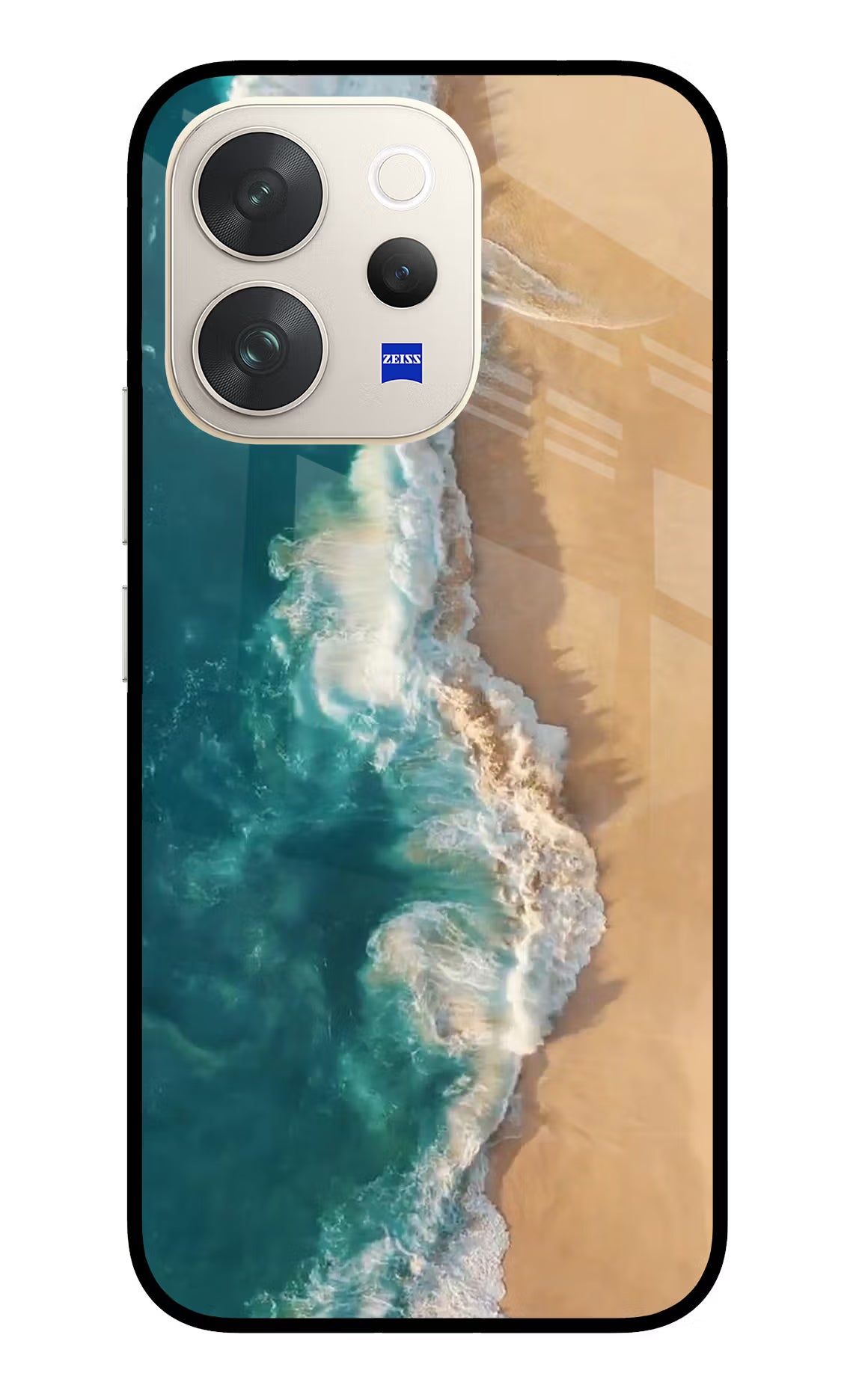 Ocean Beach Vivo V70 5G Glass Case - Ocean Beach Vivo V70 5G Glass Case Ocean Beach Vivo V70 5G Glass Case