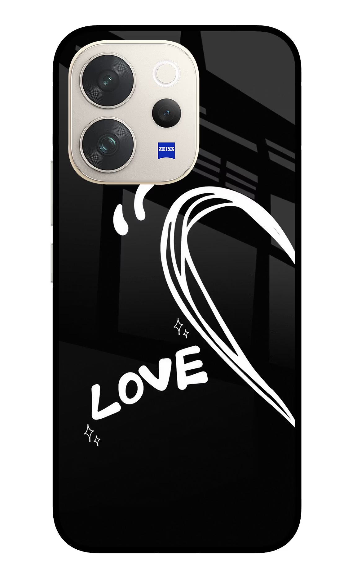 Love Line Vivo V70 5G Glass Case - Love Line Vivo V70 5G Glass Case Love Line Vivo V70 5G Glass Case