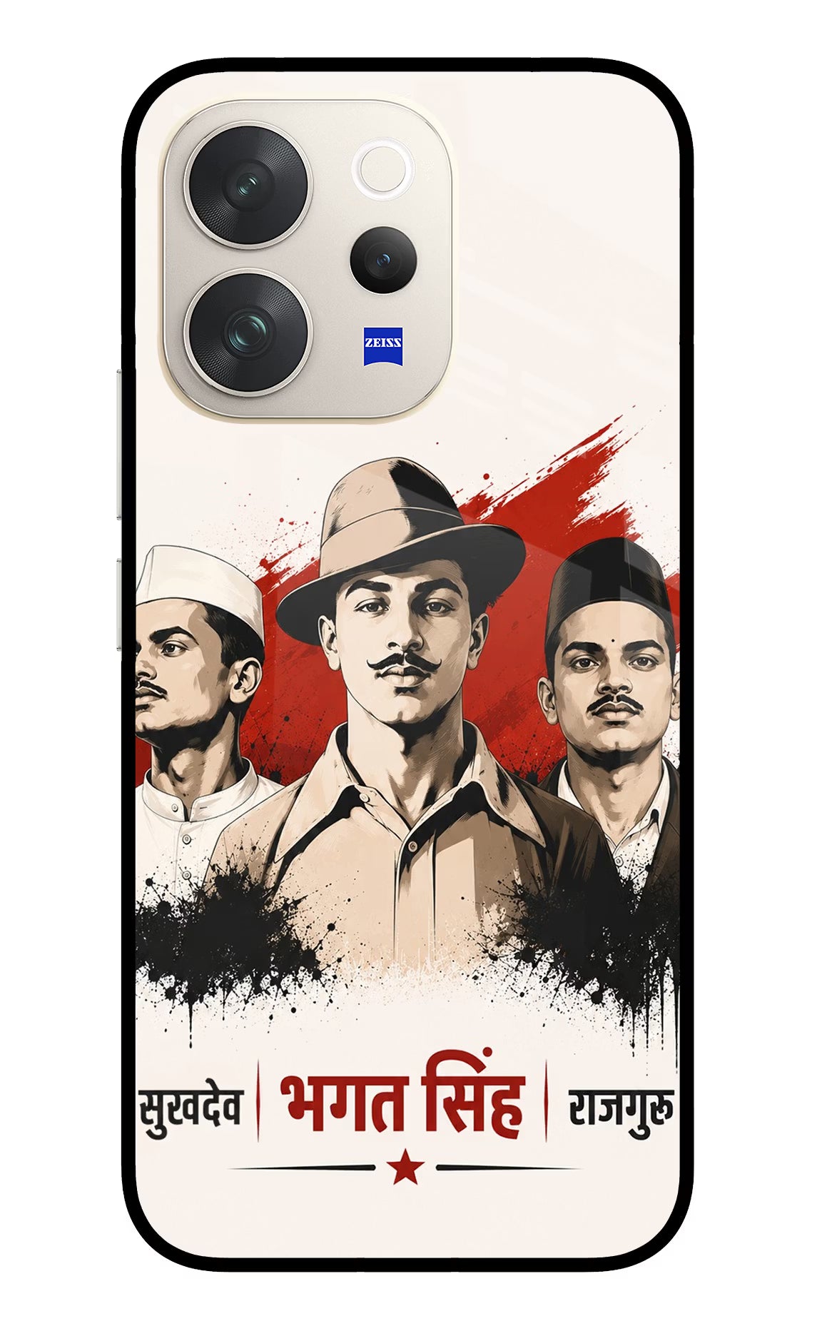 Sardar Patel Iron Will Vivo V70 5G Glass Case - Sardar Patel Iron Will Vivo V70 5G Glass Case Sardar Patel Iron Will Vivo V70 5G Glass Case