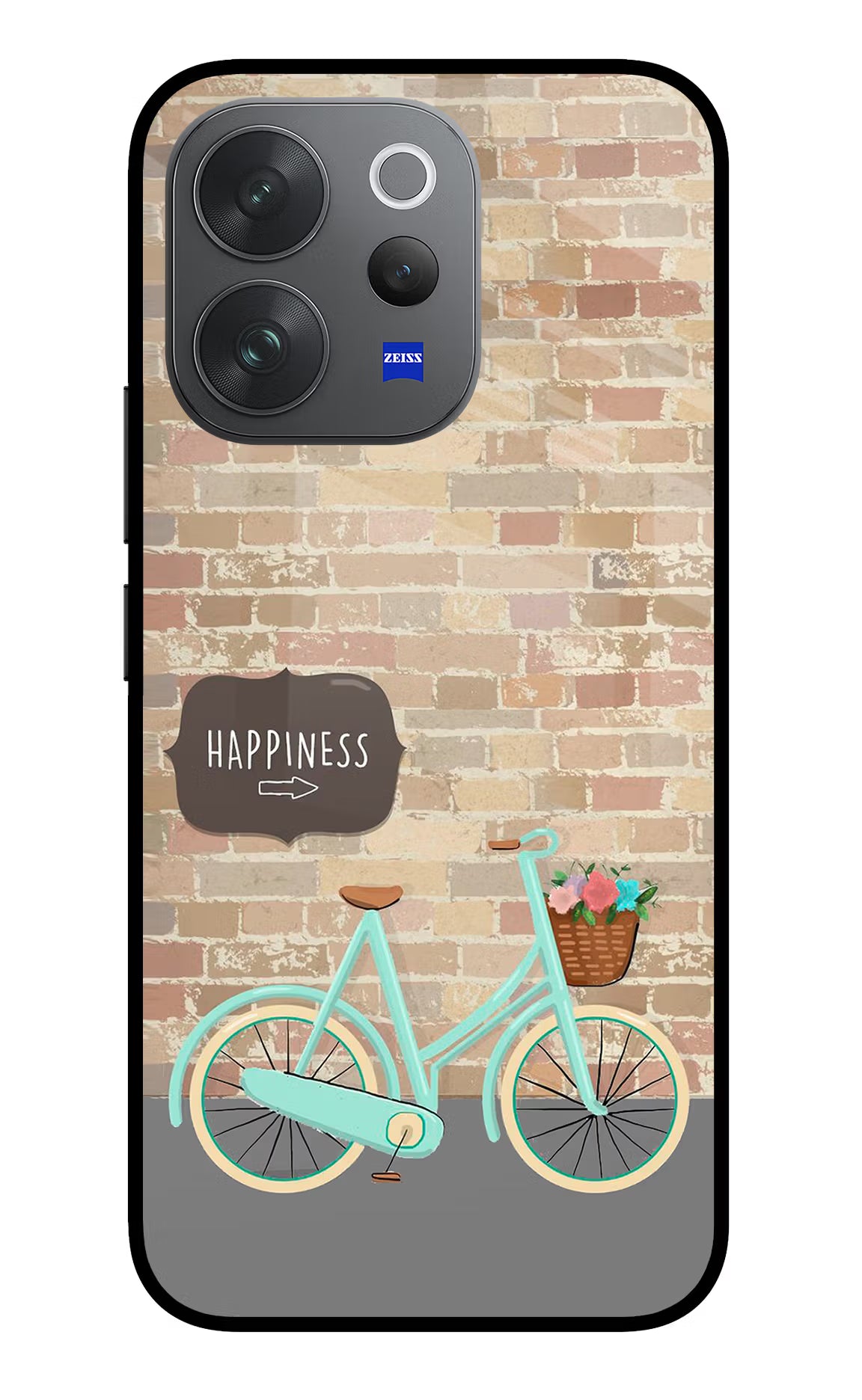 Happiness Artwork Vivo V70 Elite 5G Glass Case - Happiness Artwork Vivo V70 Elite 5G Glass Case Happiness Artwork Vivo V70 Elite 5G Glass Case