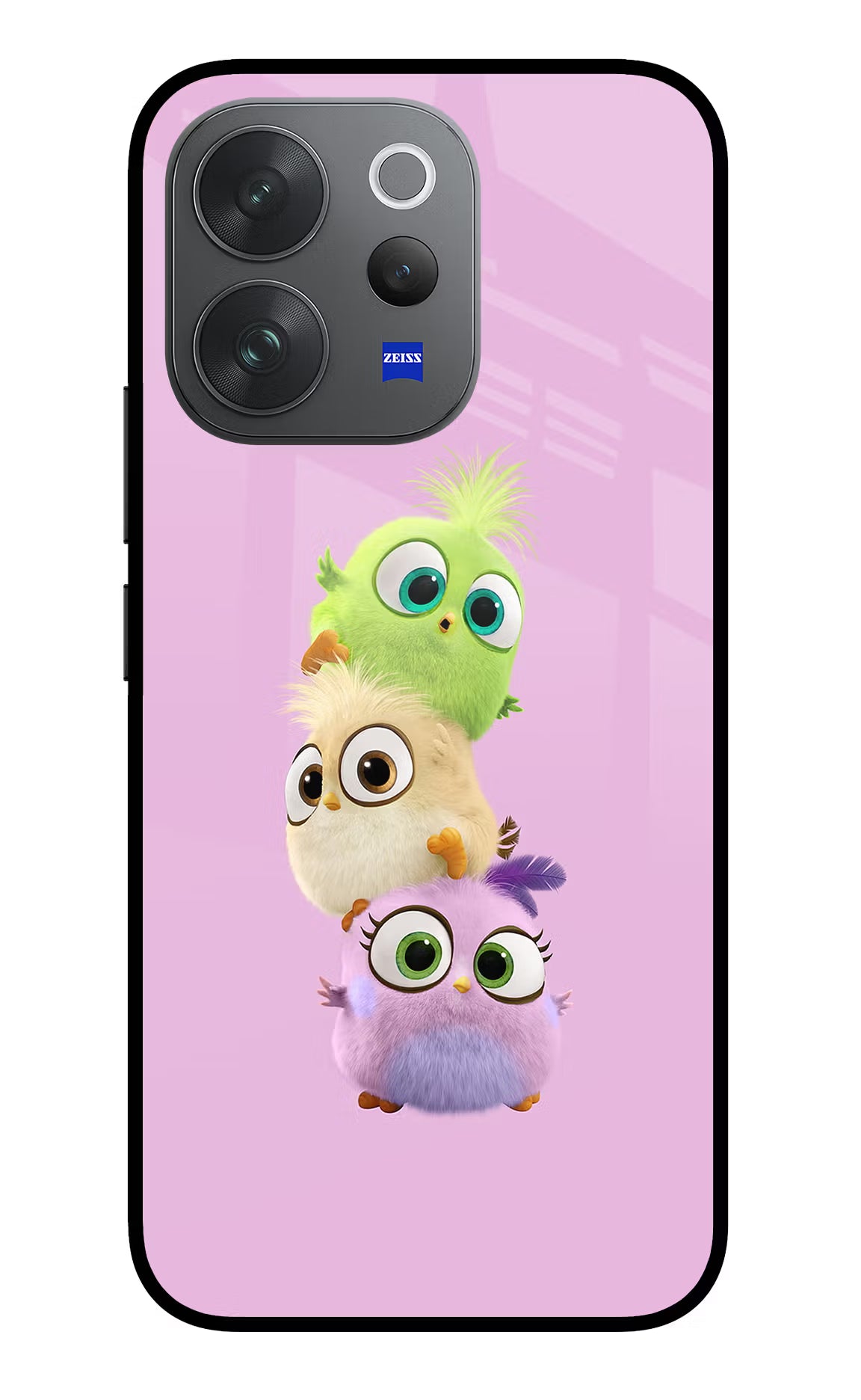 Cute Little Birds Vivo V70 Elite 5G Glass Case - Cute Little Birds Vivo V70 Elite 5G Glass Case Cute Little Birds Vivo V70 Elite 5G Glass Case