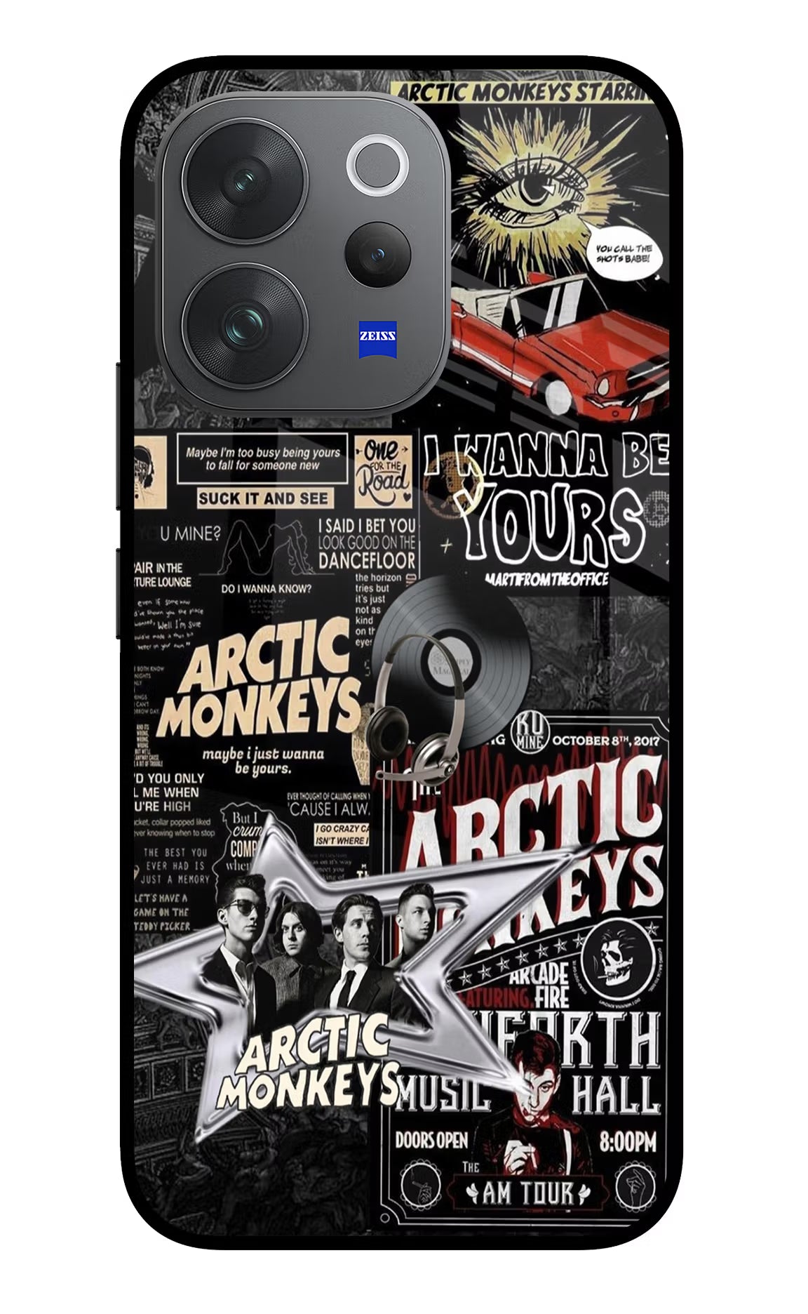 Arctic Monkeys Vivo V70 Elite 5G Glass Case - Arctic Monkeys Vivo V70 Elite 5G Glass Case Arctic Monkeys Vivo V70 Elite 5G Glass Case