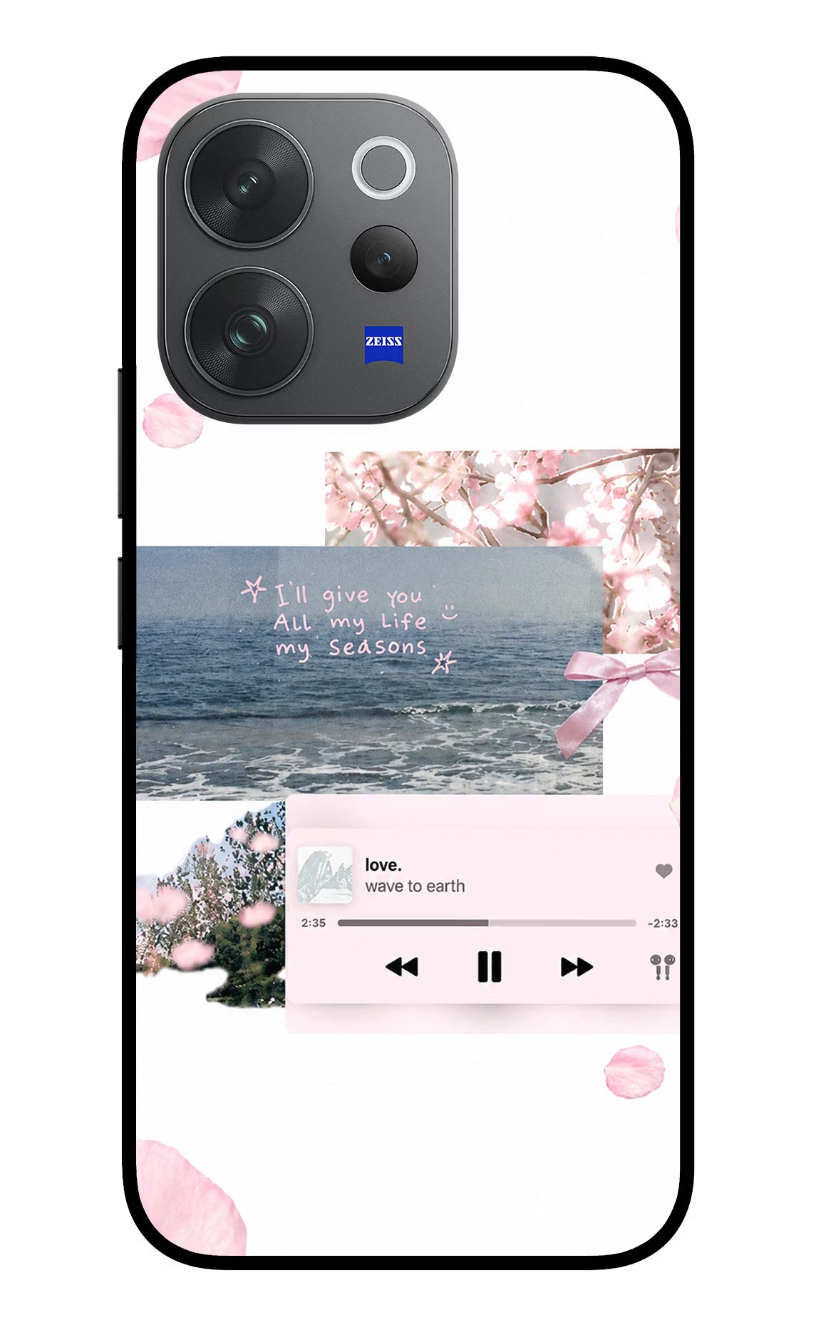 Wave to earth Vivo V70 Elite 5G Glass Case - Wave to earth Vivo V70 Elite 5G Glass Case Wave to earth Vivo V70 Elite 5G Glass Case
