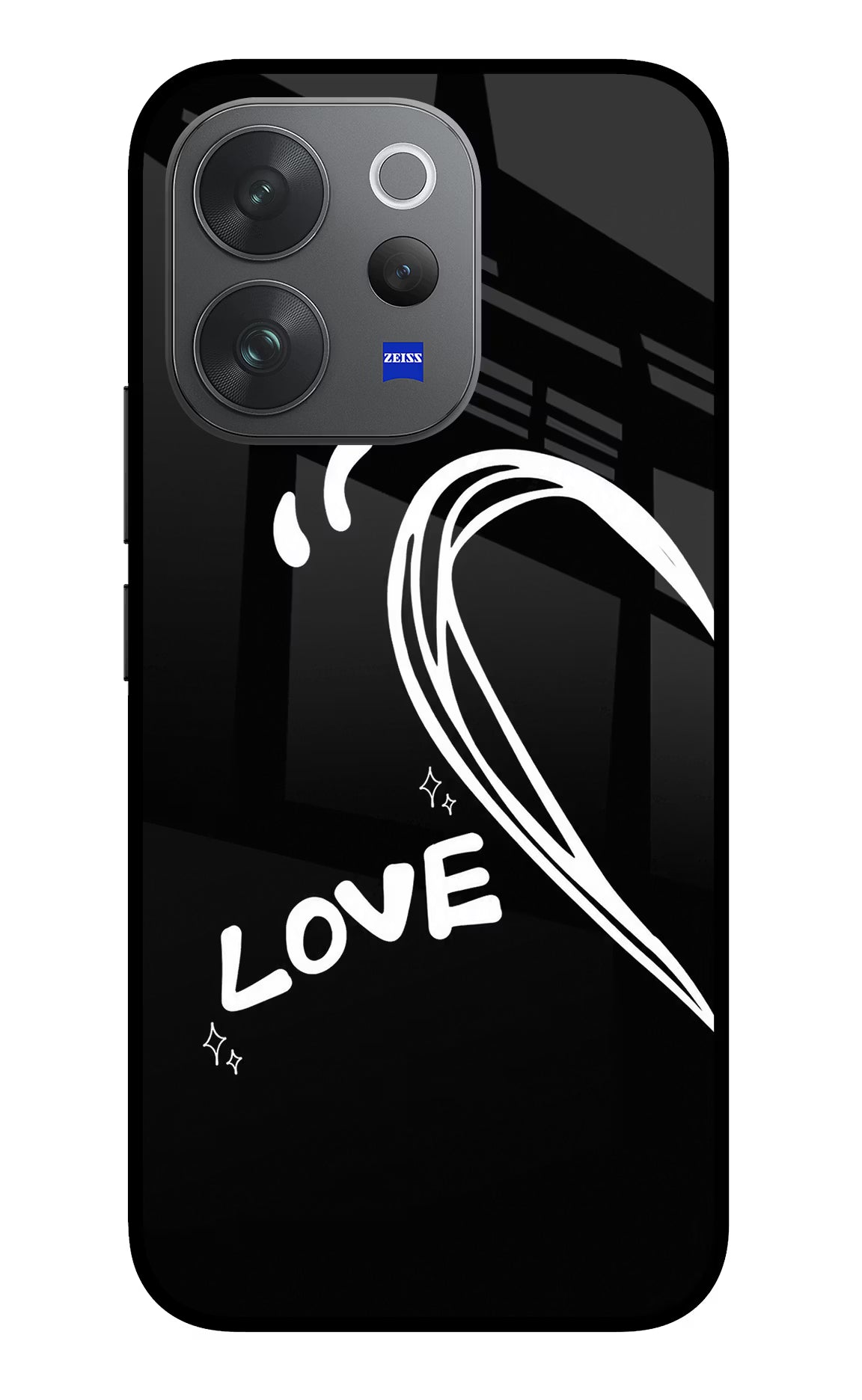 Love Line Vivo V70 Elite 5G Glass Case - Love Line Vivo V70 Elite 5G Glass Case Love Line Vivo V70 Elite 5G Glass Case