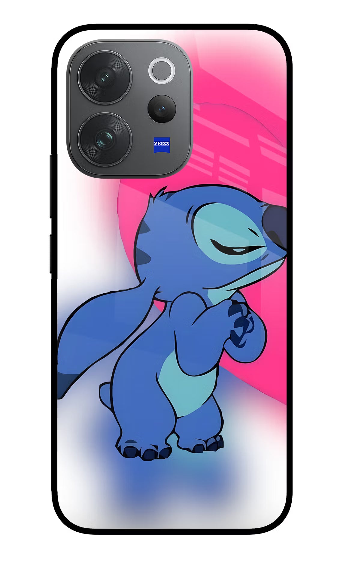 Stitch Hug Vivo V70 Elite 5G Glass Case - Stitch Hug Vivo V70 Elite 5G Glass Case Stitch Hug Vivo V70 Elite 5G Glass Case