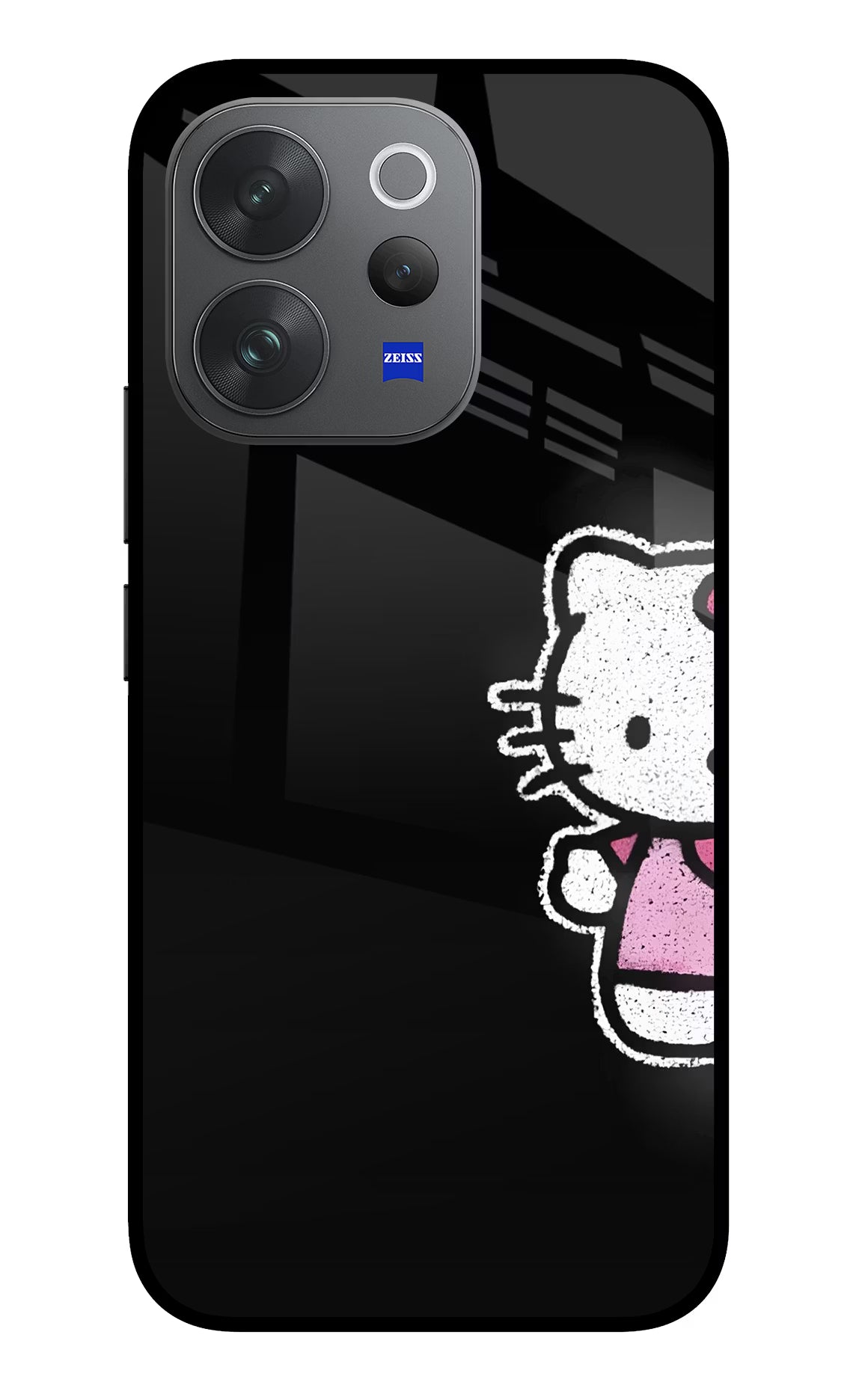 Kitty Charm Vivo V70 Elite 5G Glass Case - Kitty Charm Vivo V70 Elite 5G Glass Case Kitty Charm Vivo V70 Elite 5G Glass Case