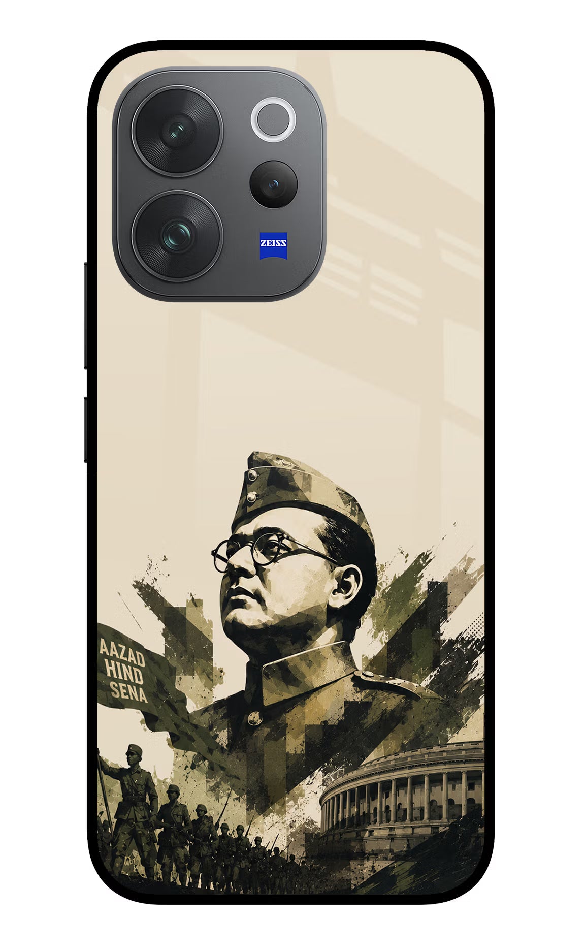 Netaji Rising Vivo V70 Elite 5G Glass Case - Netaji Rising Vivo V70 Elite 5G Glass Case Netaji Rising Vivo V70 Elite 5G Glass Case