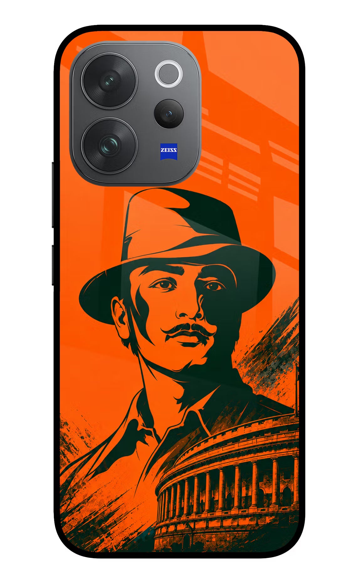 Bhagat Singh Legacy Vivo V70 Elite 5G Glass Case - Bhagat Singh Legacy Vivo V70 Elite 5G Glass Case Bhagat Singh Legacy Vivo V70 Elite 5G Glass Case