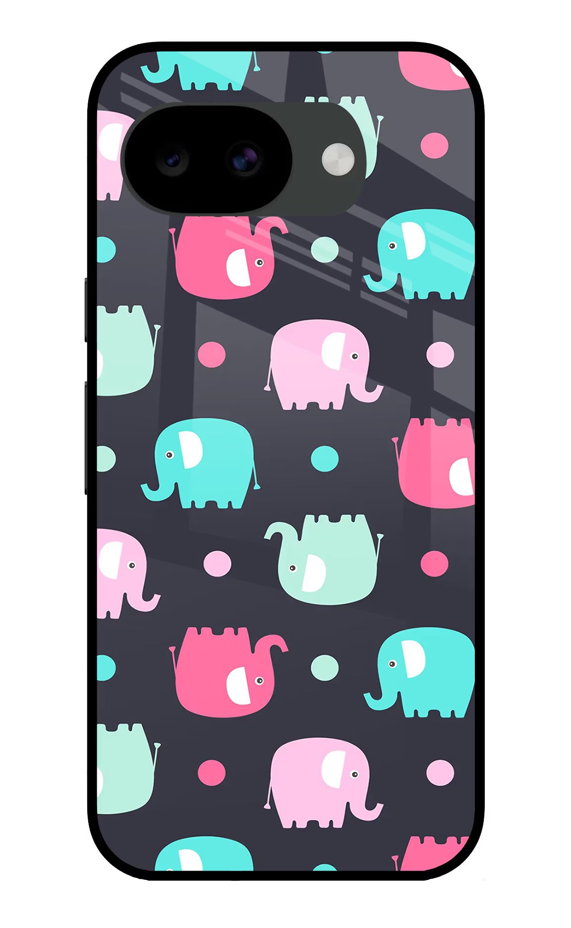 Elephants Google Pixel 10a Glass Case - Elephants Google Pixel 10a Glass Case Elephants Google Pixel 10a Glass Case