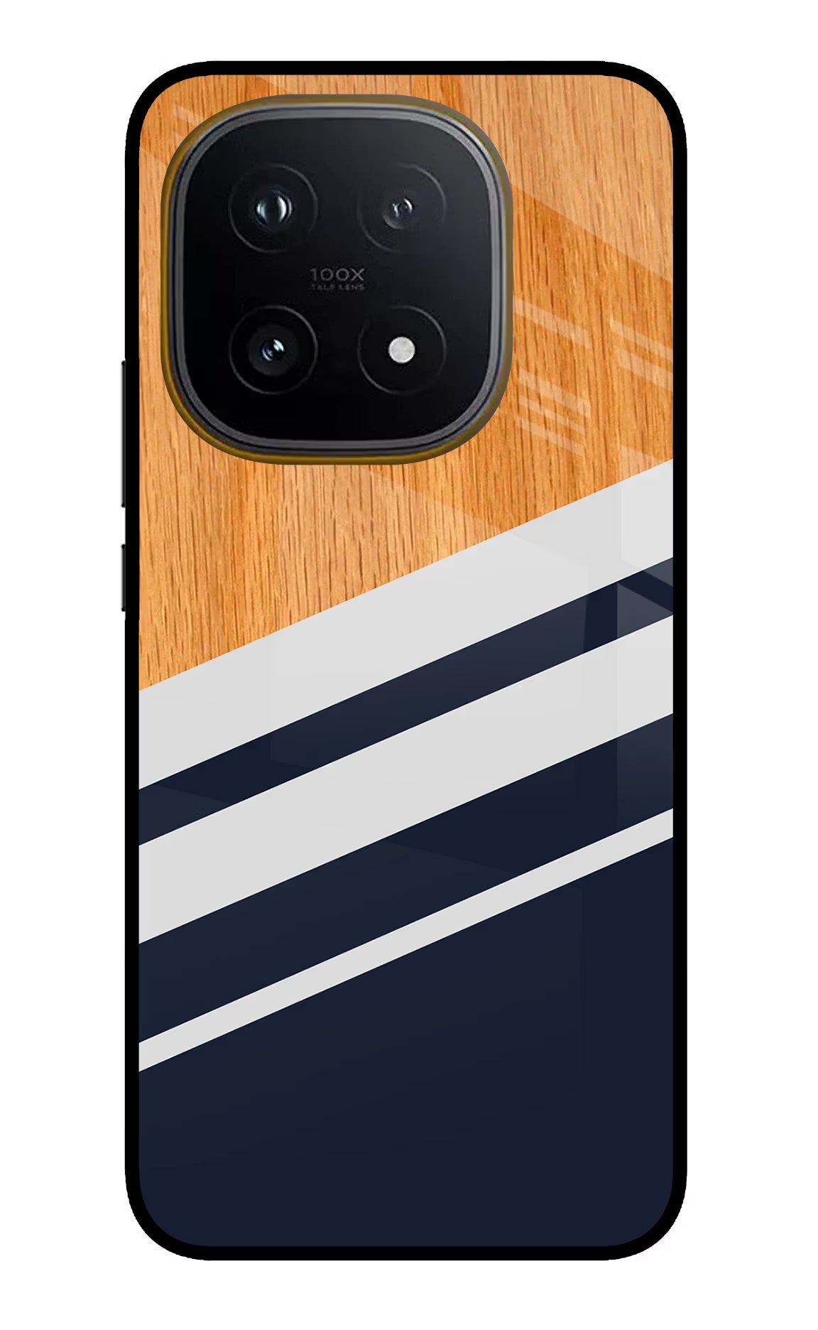 Blue and white wooden iQOO 15 5G Glass Case - Blue and white wooden iQOO 15 5G Glass Case Blue and white wooden iQOO 15 5G Glass Case