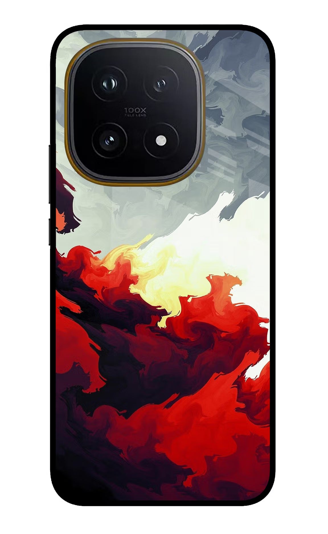 Fire Cloud iQOO 15 5G Glass Case - Fire Cloud iQOO 15 5G Glass Case Fire Cloud iQOO 15 5G Glass Case