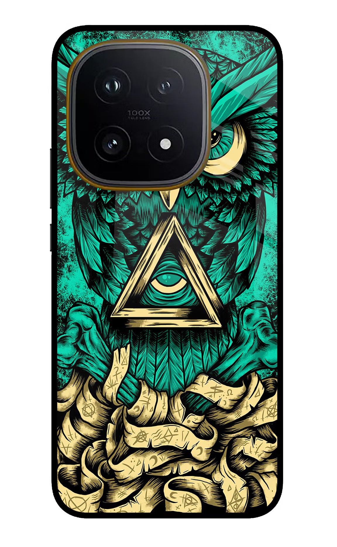 Green Owl iQOO 15 5G Glass Case - Green Owl iQOO 15 5G Glass Case Green Owl iQOO 15 5G Glass Case