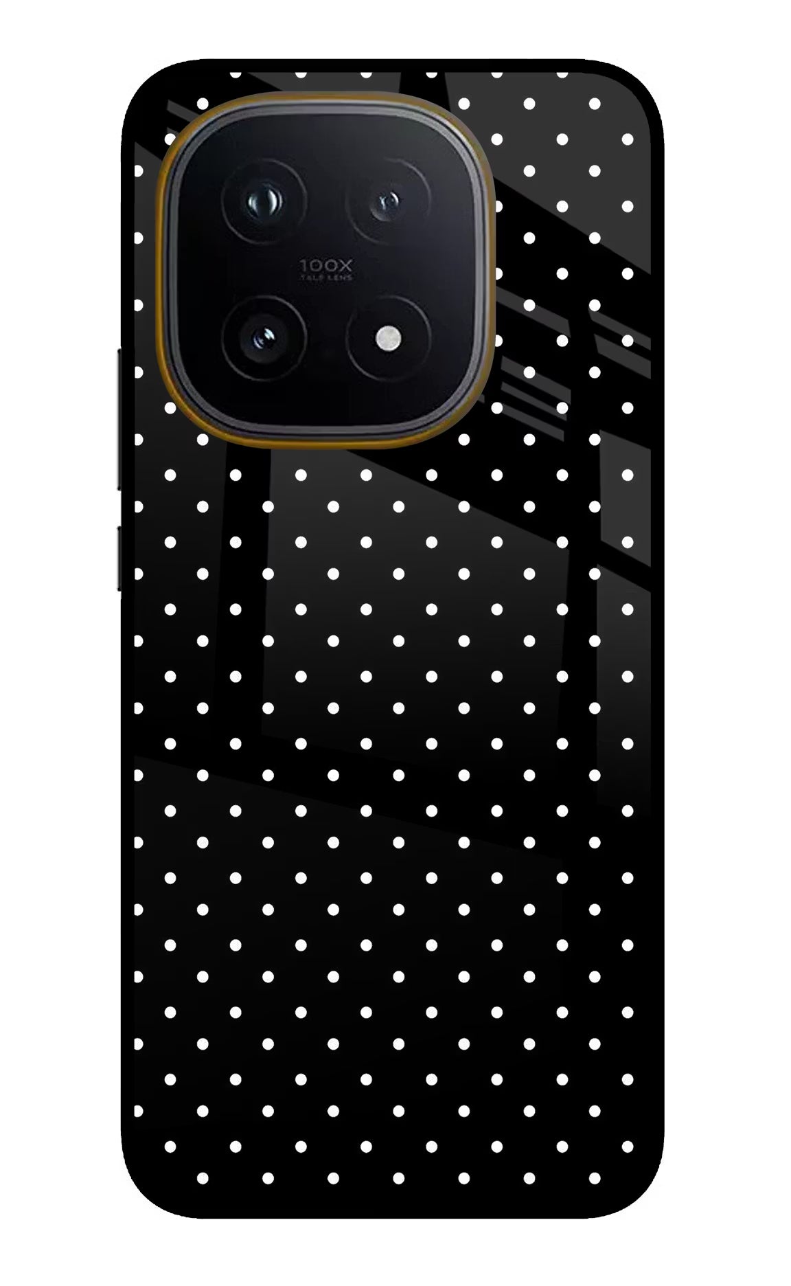 White Dots iQOO 15 5G Glass Case - White Dots iQOO 15 5G Glass Case White Dots iQOO 15 5G Glass Case