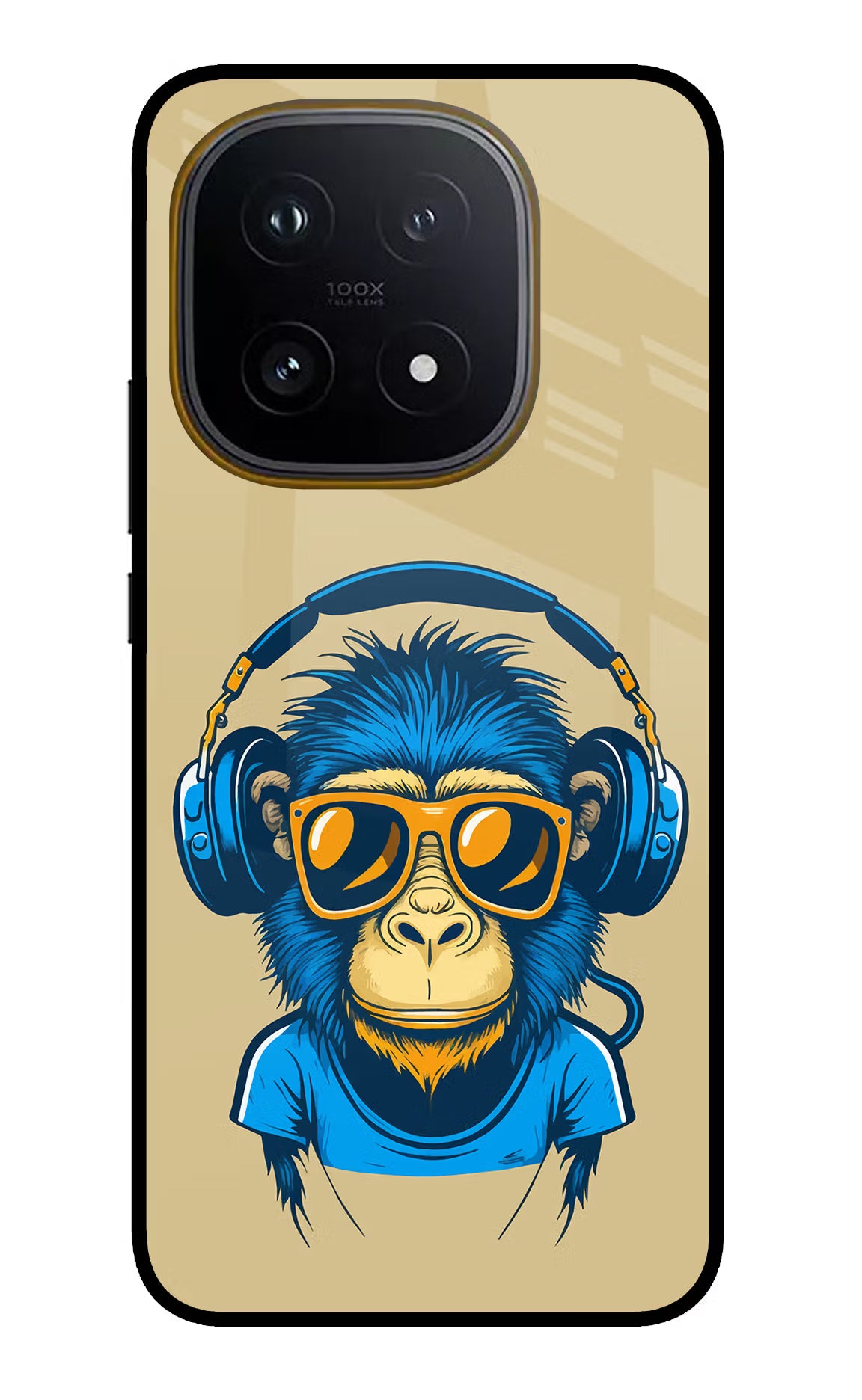 Monkey Headphone iQOO 15 5G Glass Case - Monkey Headphone iQOO 15 5G Glass Case Monkey Headphone iQOO 15 5G Glass Case