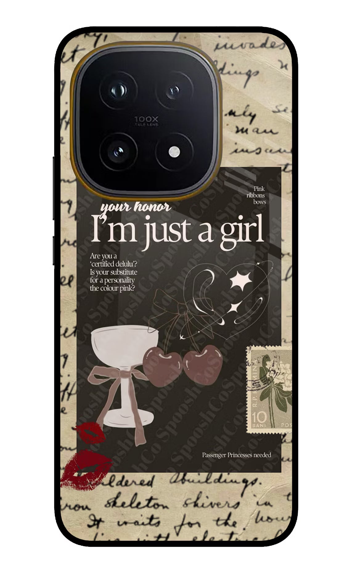 I am just a girl iQOO 15 5G Glass Case - I am just a girl iQOO 15 5G Glass Case I am just a girl iQOO 15 5G Glass Case
