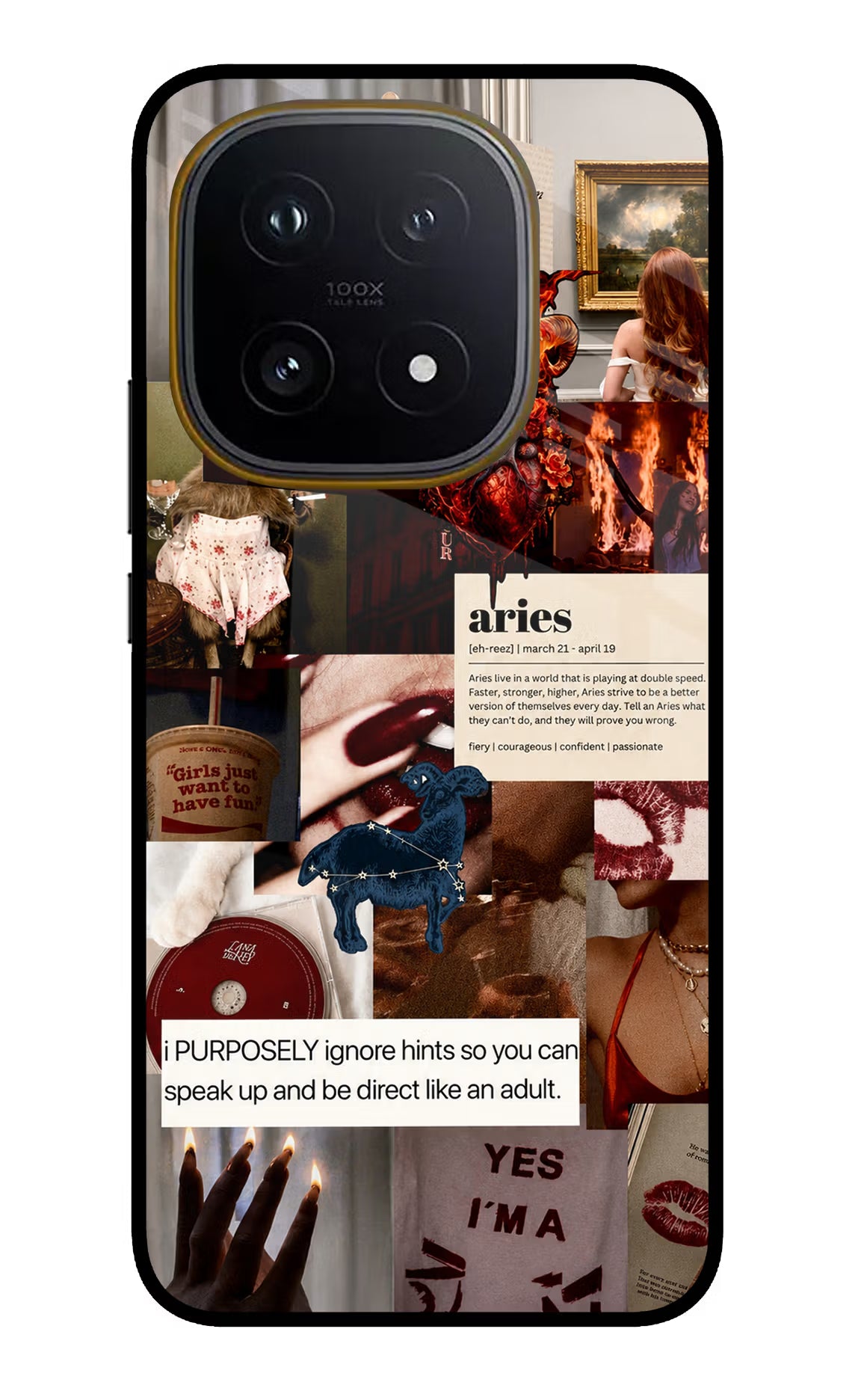 Zodiac Aries iQOO 15 5G Glass Case - Zodiac Aries iQOO 15 5G Glass Case Zodiac Aries iQOO 15 5G Glass Case