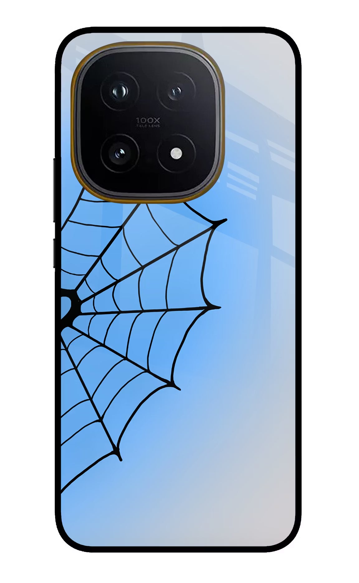 Blue Web iQOO 15 5G Glass Case - Blue Web iQOO 15 5G Glass Case Blue Web iQOO 15 5G Glass Case