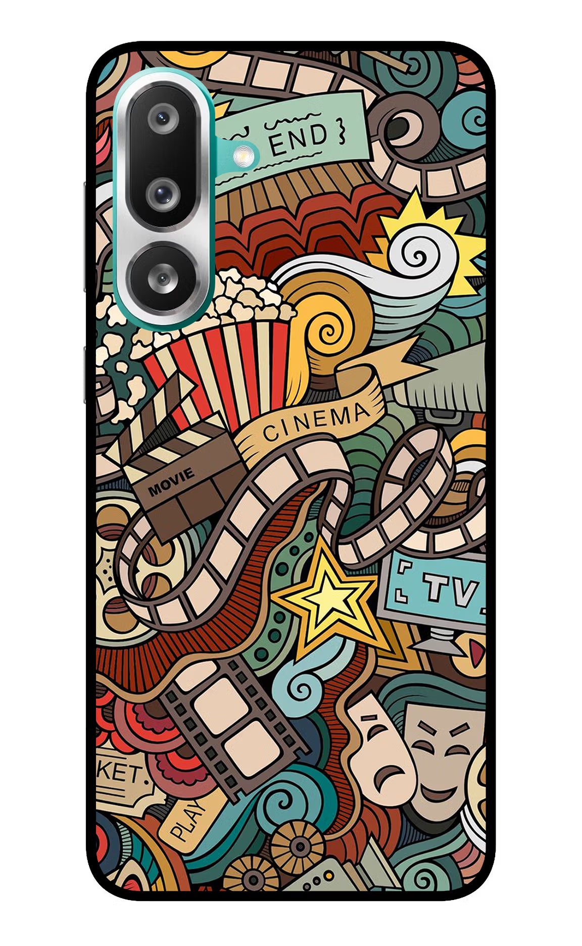 Cinema Abstract Samsung F56 Glass Case - Cinema Abstract Samsung F56 Glass Case Cinema Abstract Samsung F56 Glass Case