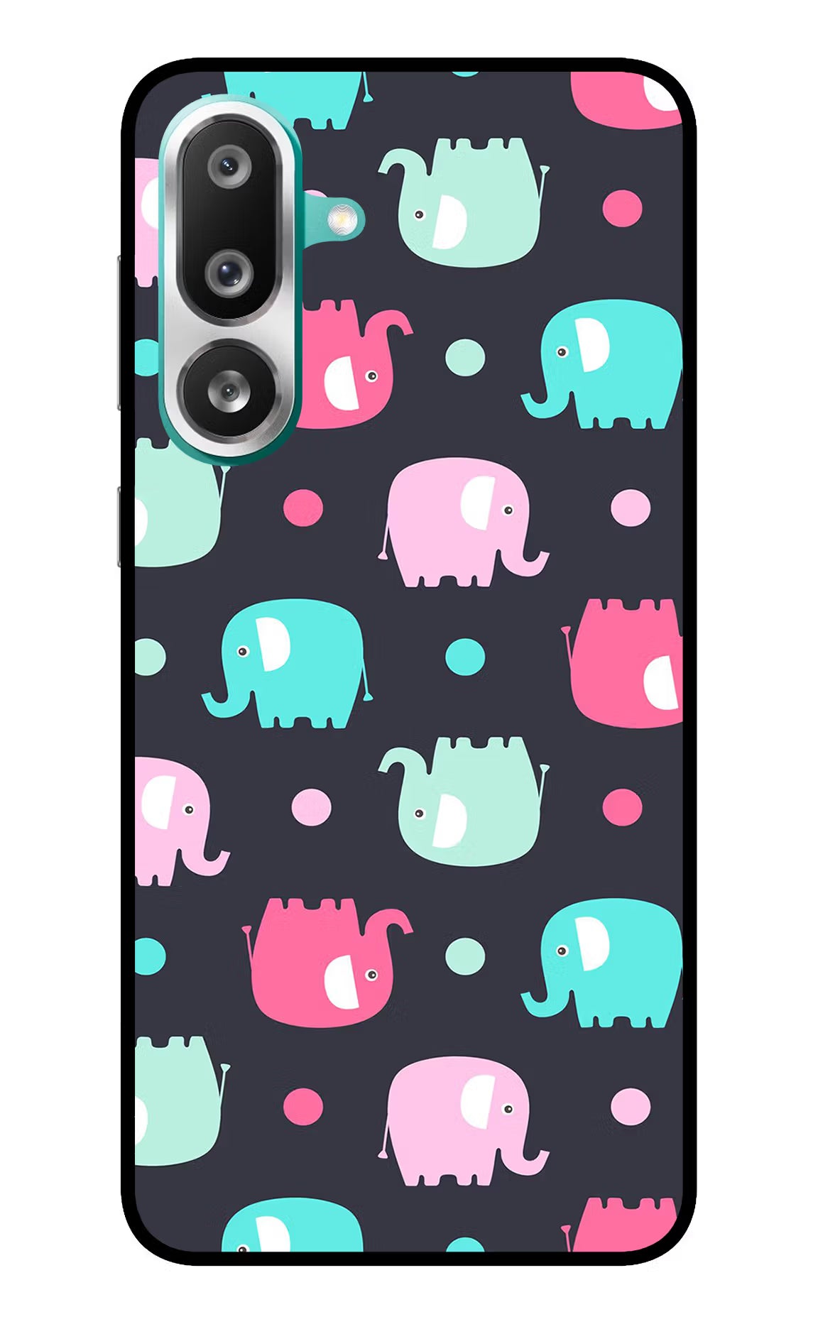 Elephants Samsung F56 Glass Case - Elephants Samsung F56 Glass Case Elephants Samsung F56 Glass Case