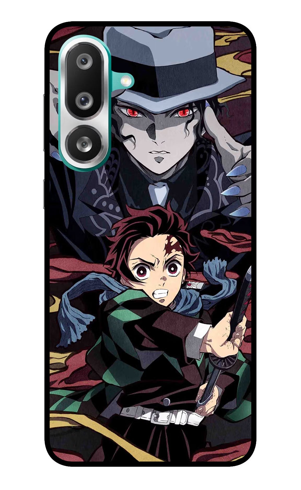 Demon Slayer Samsung F56 Glass Case - Demon Slayer Samsung F56 Glass Case Demon Slayer Samsung F56 Glass Case
