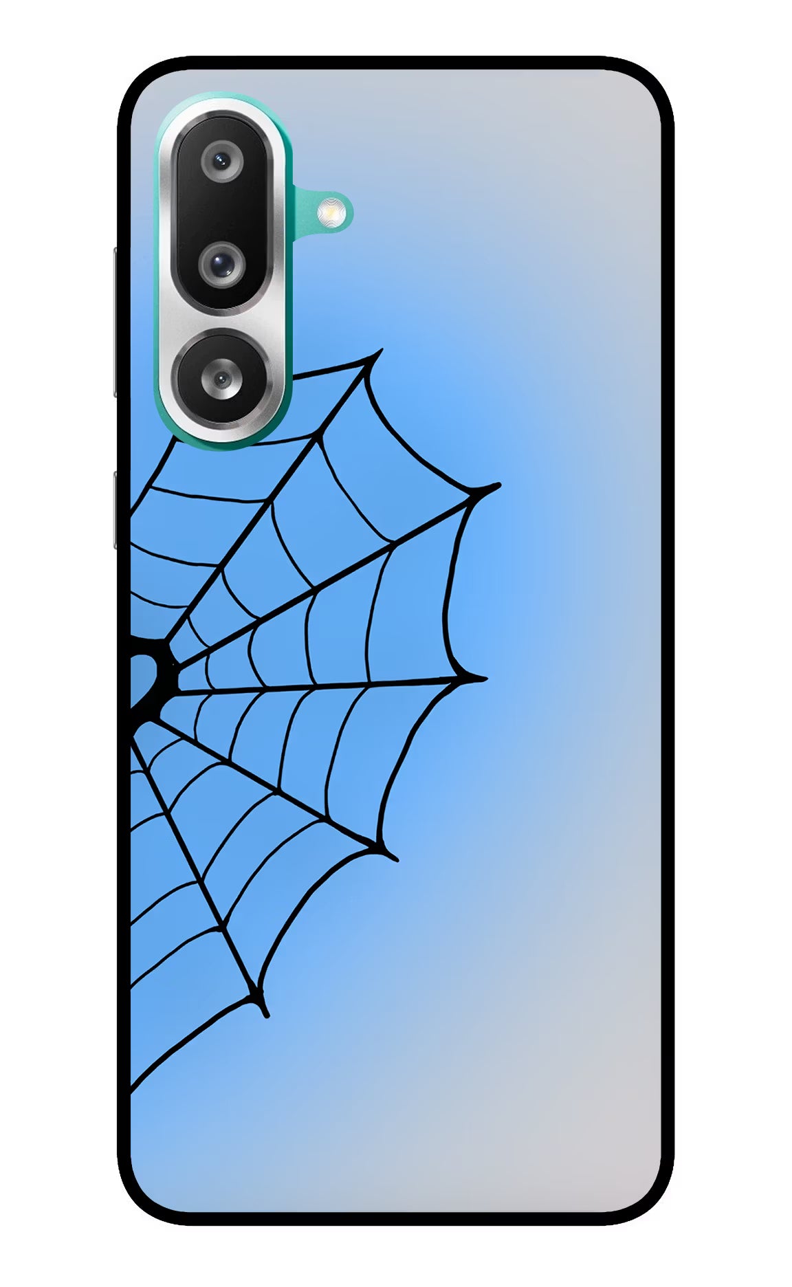 Blue Web Samsung F56 Glass Case - Blue Web Samsung F56 Glass Case Blue Web Samsung F56 Glass Case