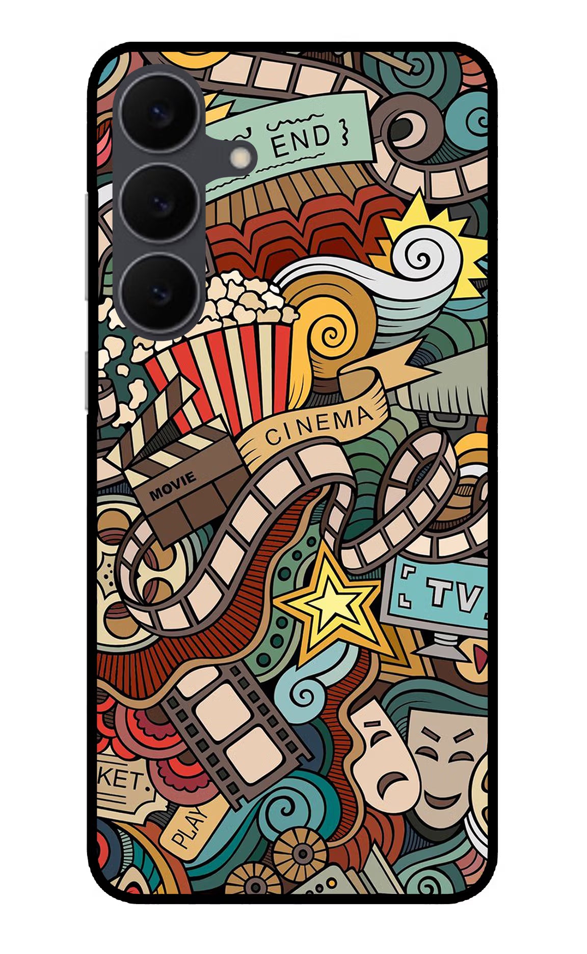 Cinema Abstract Samsung S25 FE 5G Glass Case - Cinema Abstract Samsung S25 FE 5G Glass Case Cinema Abstract Samsung S25 FE 5G Glass Case