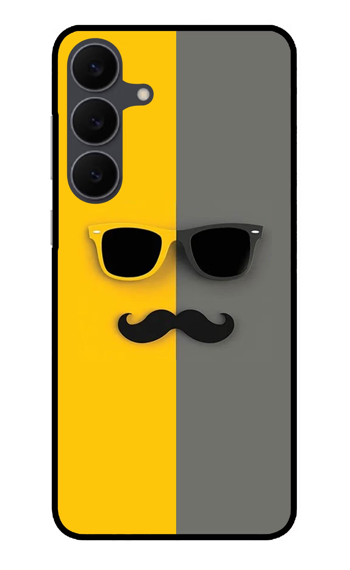 Sunglasses with Mustache Samsung S25 FE 5G Glass Case - Sunglasses with Mustache Samsung S25 FE 5G Glass Case Sunglasses with Mustache Samsung S25 FE 5G Glass Case