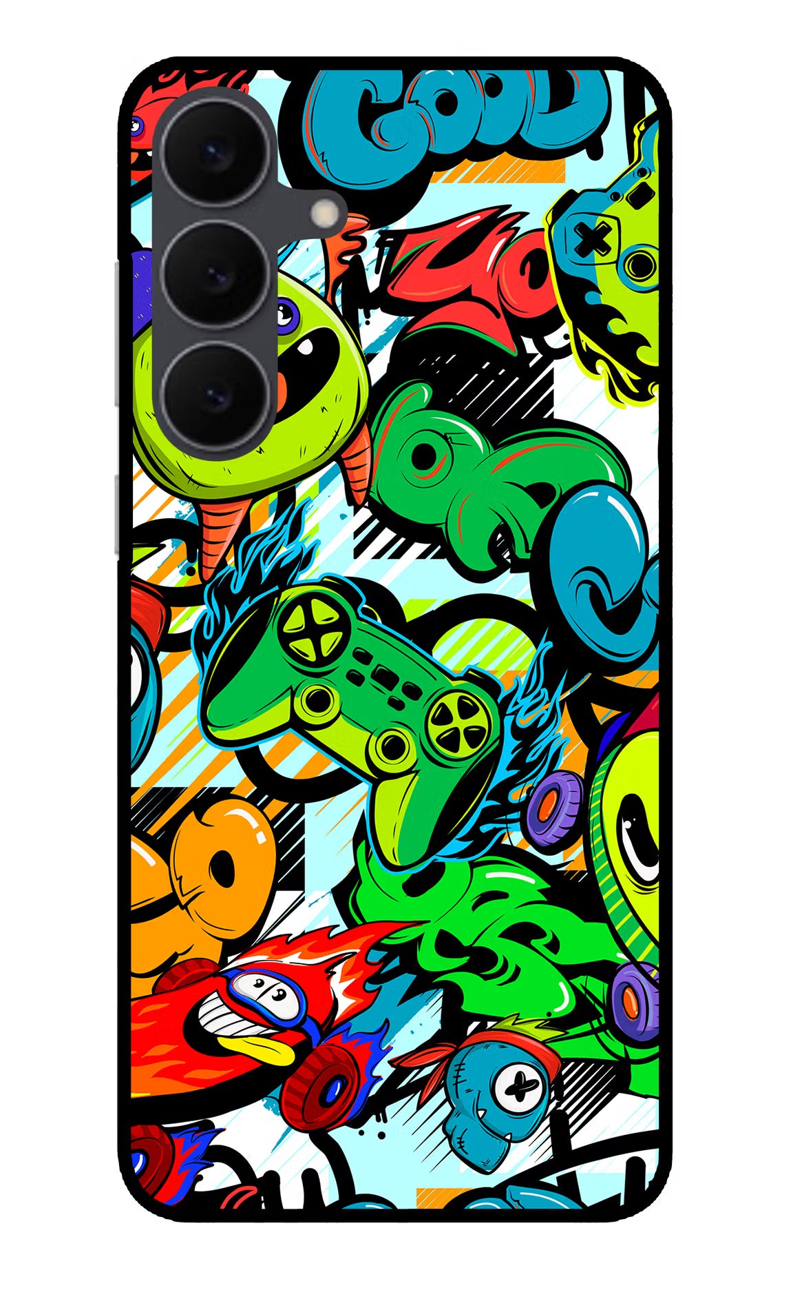 Game Doodle Samsung S25 FE 5G Glass Case - Game Doodle Samsung S25 FE 5G Glass Case Game Doodle Samsung S25 FE 5G Glass Case
