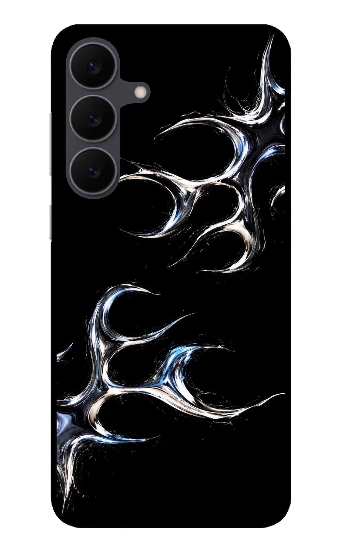 Chrome Tribal Samsung S25 FE 5G Glass Case - Chrome Tribal Samsung S25 FE 5G Glass Case Chrome Tribal Samsung S25 FE 5G Glass Case