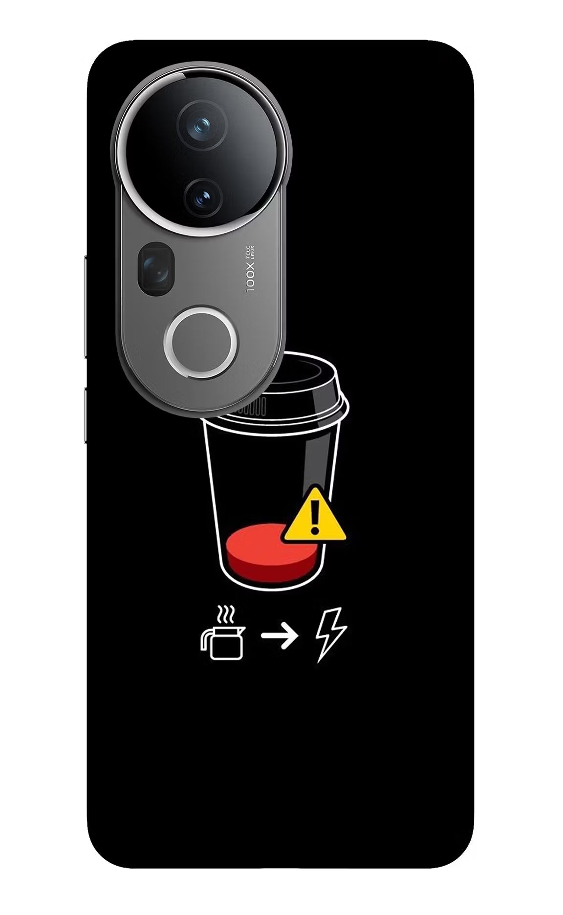 Coffee Vivo T4 Ultra 5G Glass Case - Coffee Vivo T4 Ultra 5G Glass Case Coffee Vivo T4 Ultra 5G Glass Case